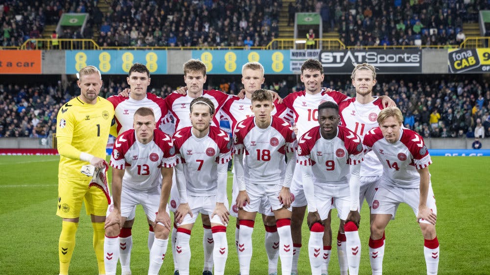 Det danske landshold sluttede EM-kvalifikationen af med et nederlag på udebane til Nordirland. (Arkivfoto). 