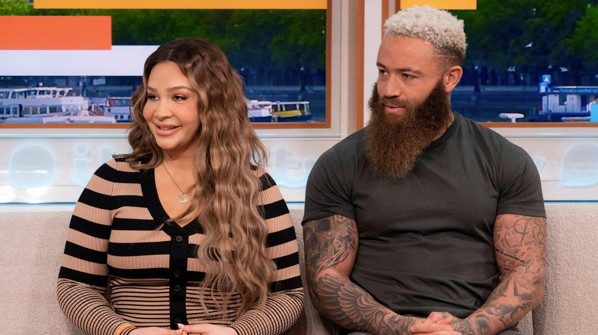 Ashley Cain sammen med sin ekskone, Safiyya Vorajee.