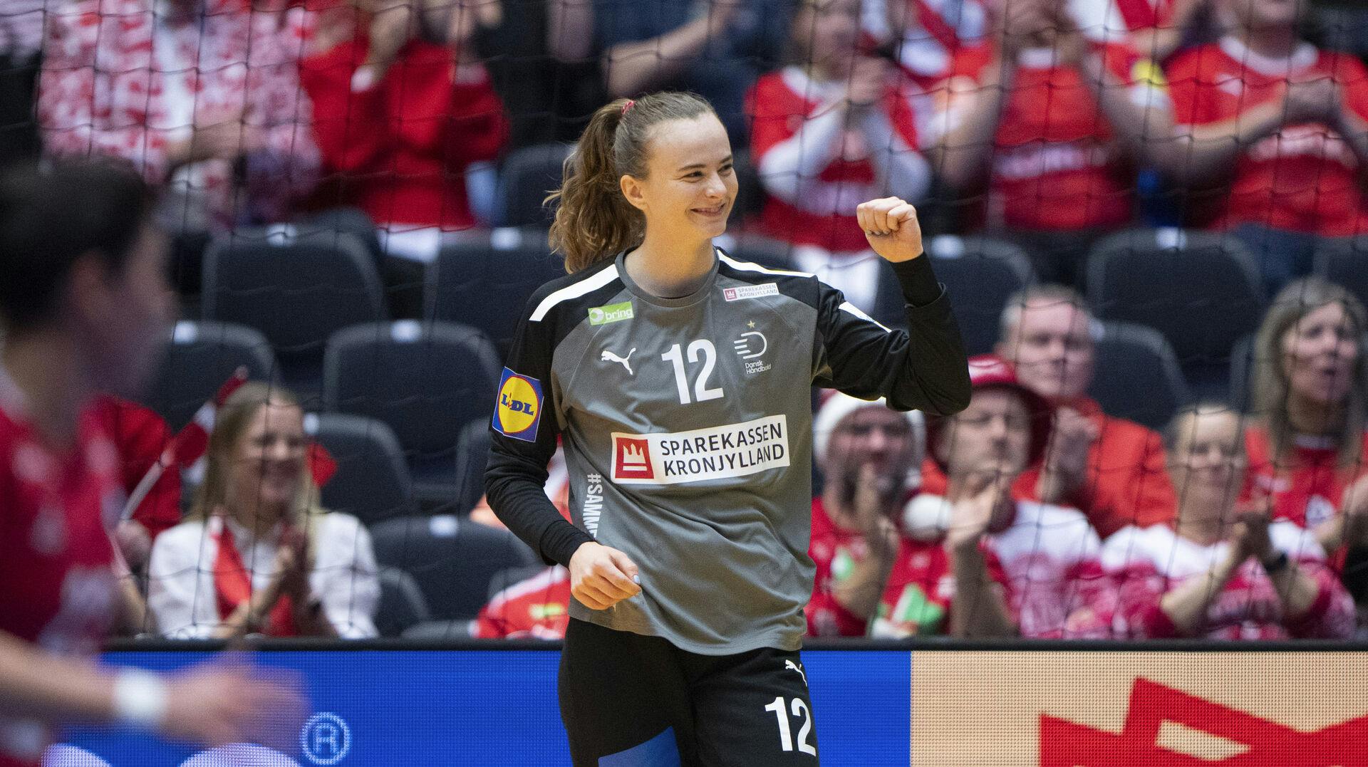 Anna Kristensen stod på mål mod Chile, men har ikke udsigt til flere optrædener ved VM i Herning.