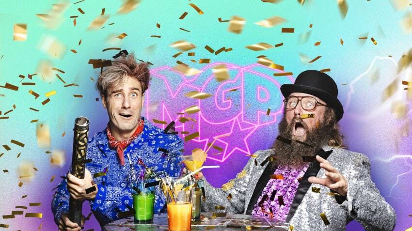 Onkel Reje og Jonas Madsen skal være værter på MGP i 2024. 