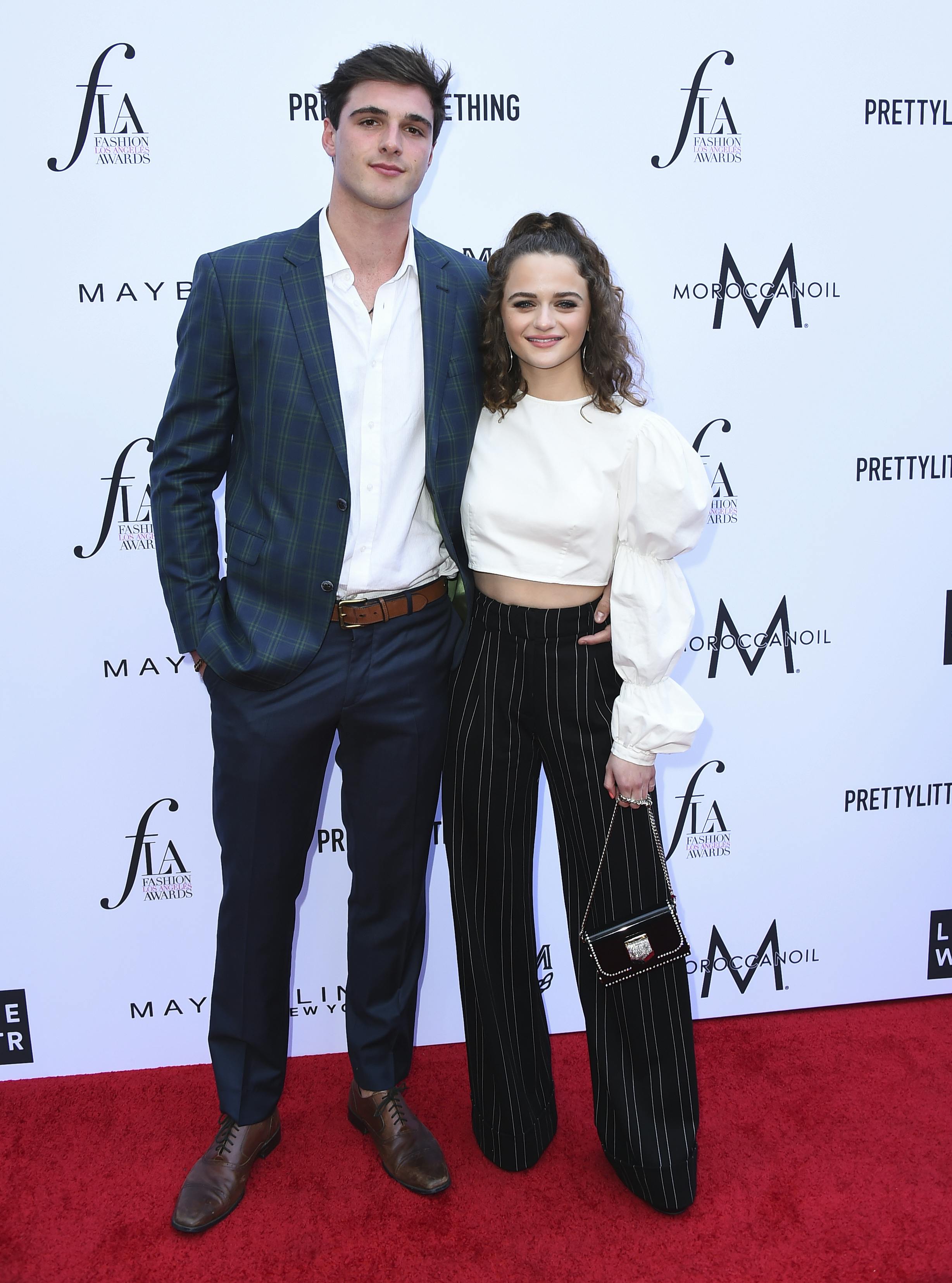 Jacob Elordi, left, and Joey King arrive at the Daily Front Row's Fashion Los Angeles Awards at the Beverly Hills Hotel on Sunday, April 8, 2018, in Beverly Hills, Calif. (Photo by Jordan Strauss/Invision/AP)