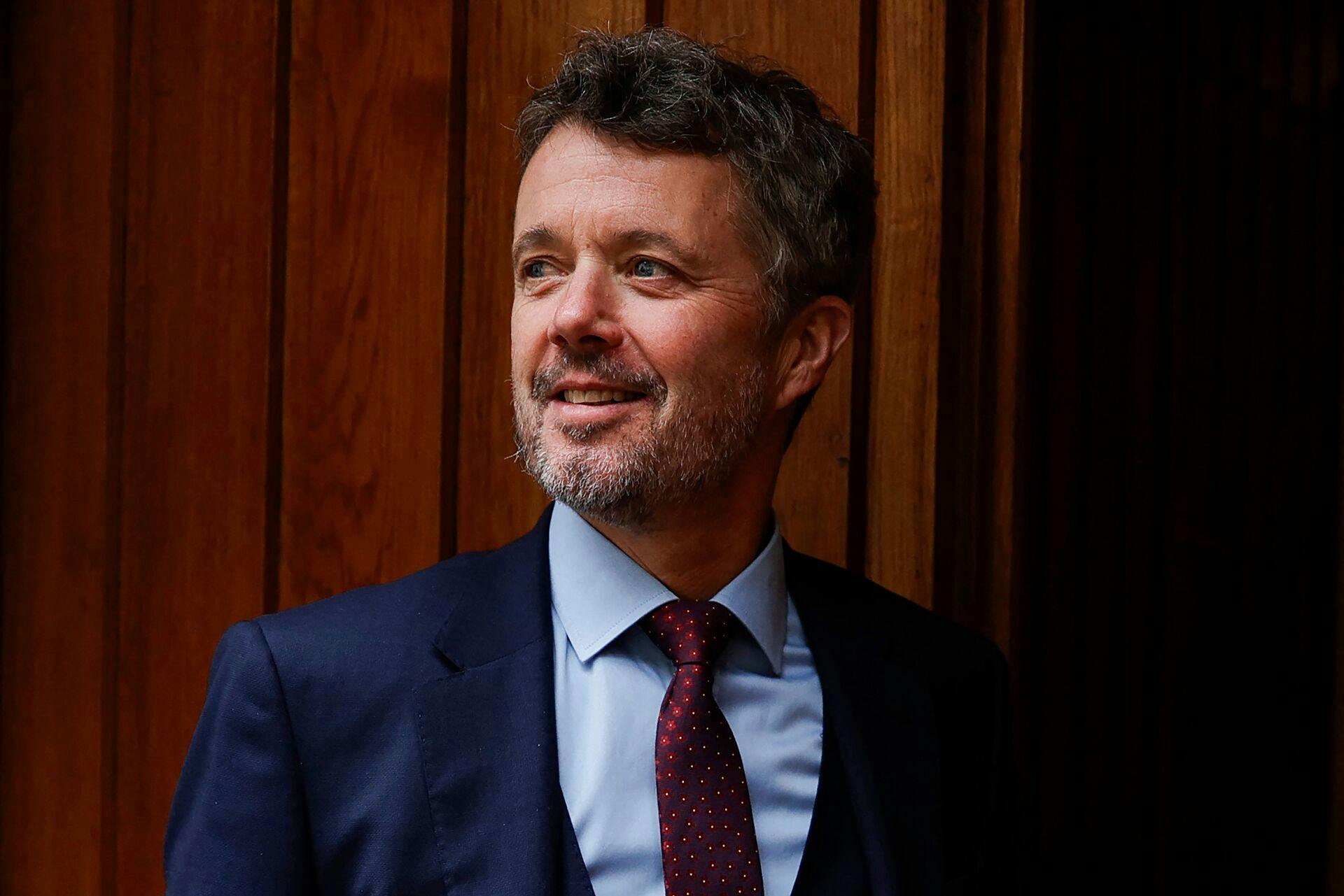 Danish Crown Prince Frederik arrives for a celebration service to mark the 100 years of service of the Danish Chruch as part of a two days visit in Paris, on October 29, 2023. (Photo by Geoffroy VAN DER HASSELT / AFP)