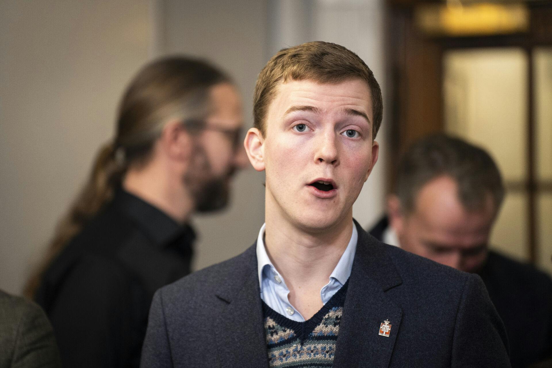 Mikkel Bjørn (DF) kom for sent.