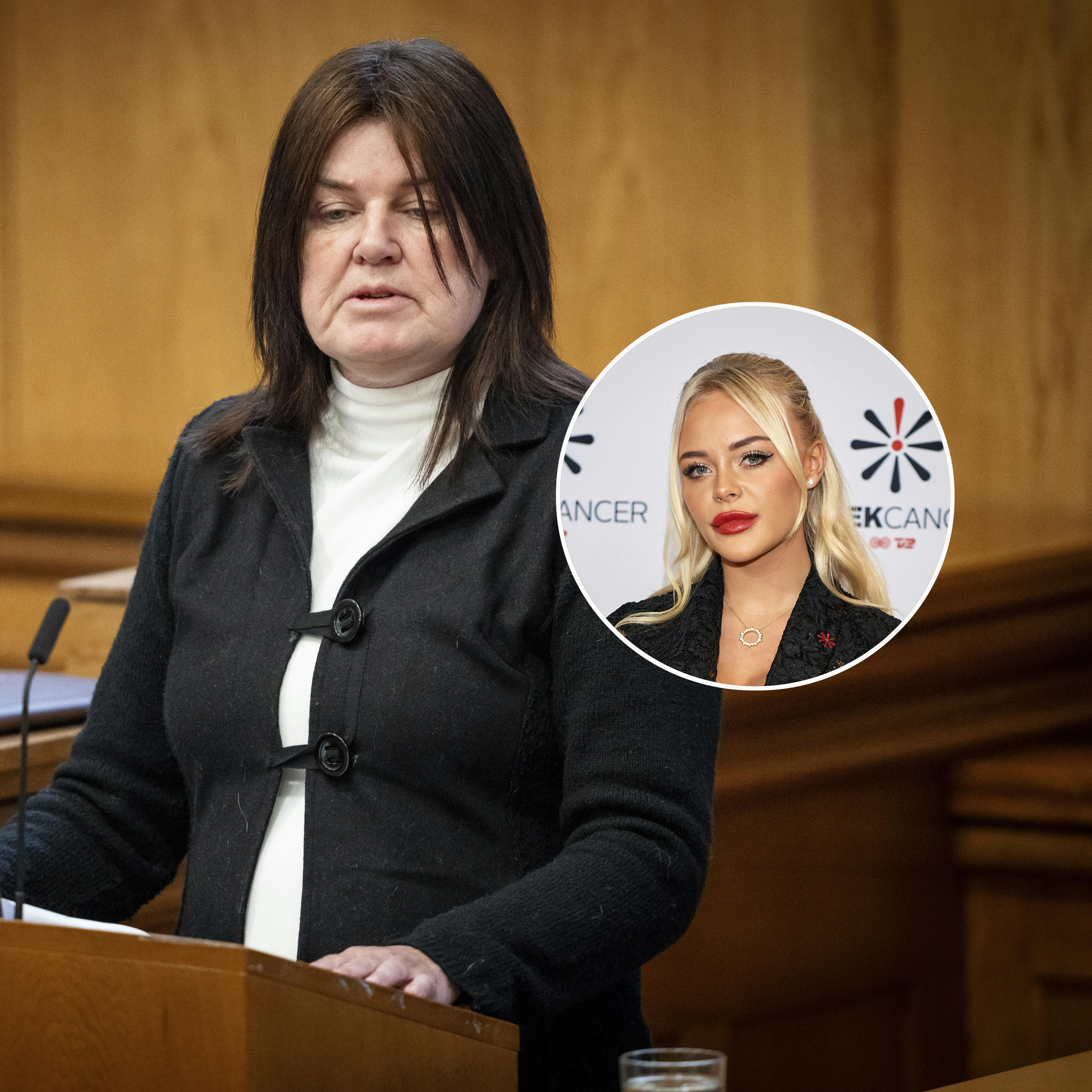 Karina Lorentzen Dehnhardt (SF) bruger fra Folketingets talerstol Elvira Pitzners situation i Dubai i sin argumentation.