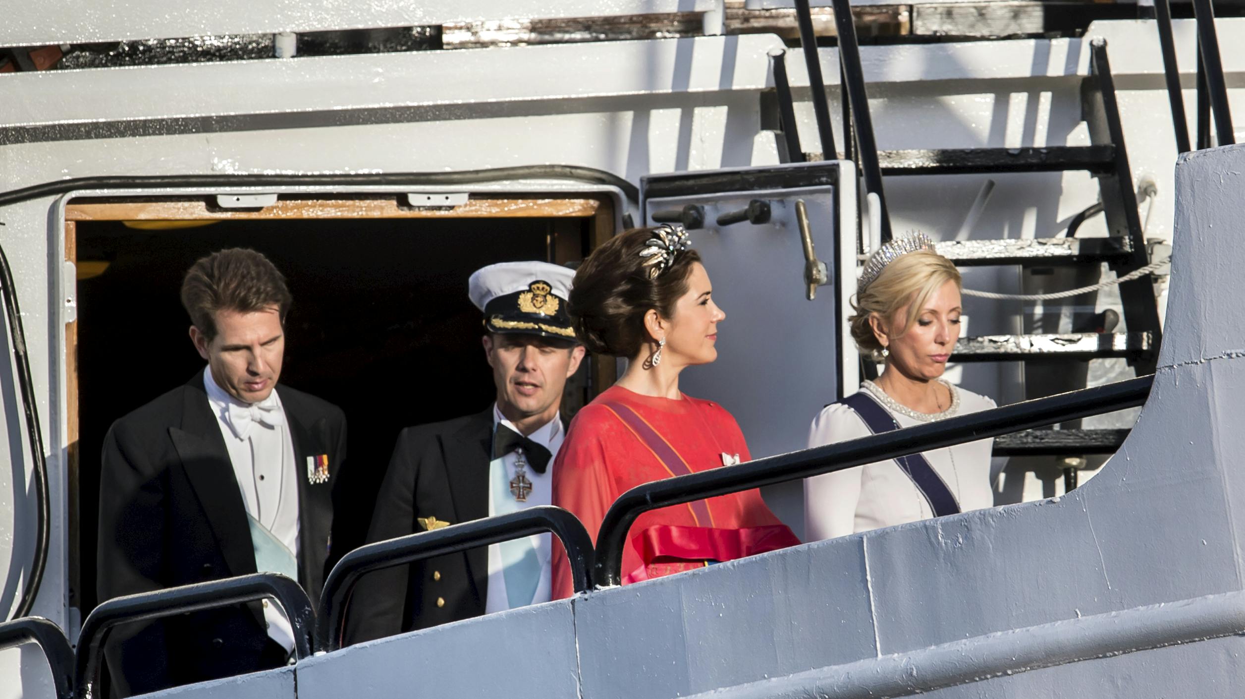 Her ses kronprins Pavlos med sin hustru Marie-Chantal og det danse kronprinspar tilbage i 2013.