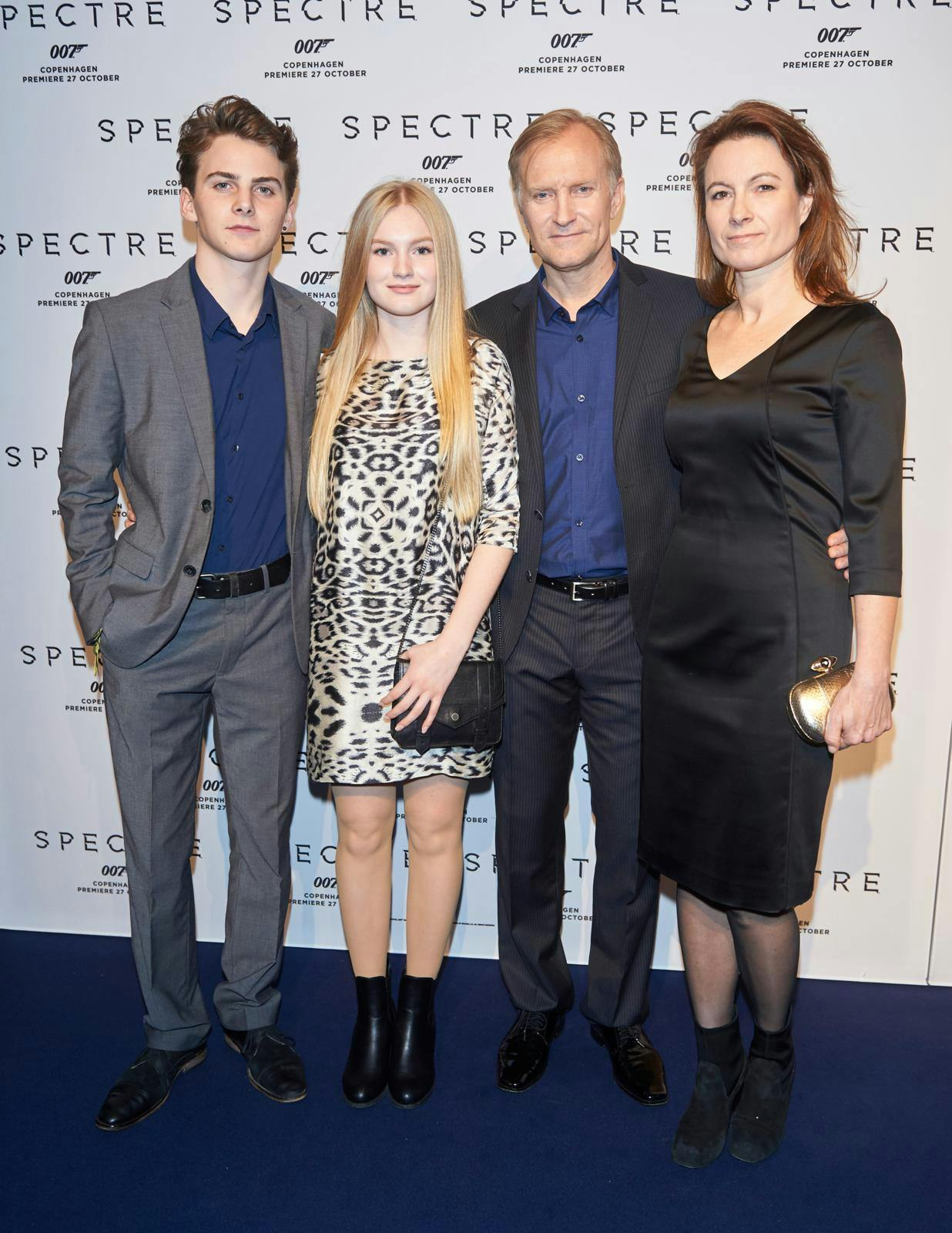 Ulrich Thomsen har ofte familien med på den røde løber: Sønnen Alvin, nu 23, datteren Alma, nu 25, og hustruen Cathrine Ekehed.