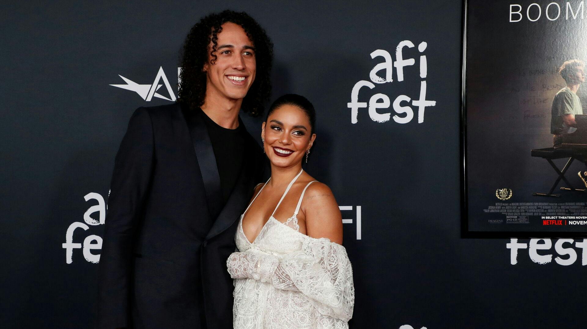 Vanessa Hudgens and Cole Tucker attend a premiere screening for "Tick, Tick … Boom" during the opening night of AFI Fest at TCL Chinese theatre in Los Angeles, California, U.S. November 10, 2021. REUTERS/Mario Anzuoni