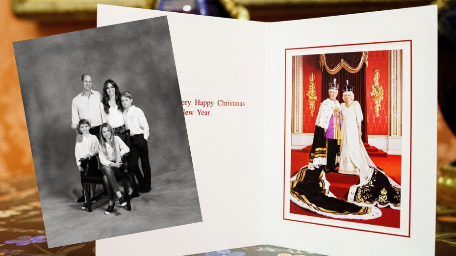 Kongefamiliernes julekort er noget forskellige!