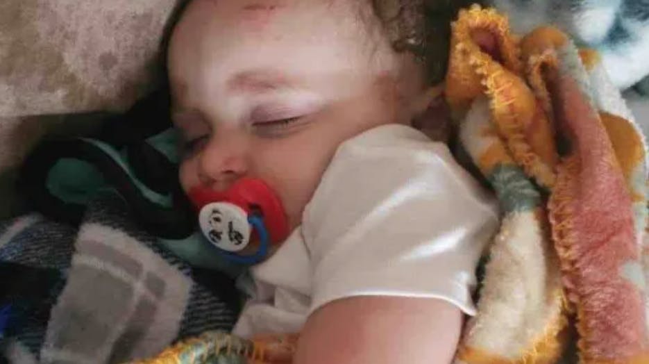 Mod alle odds er en lille baby blevet fundet i live i et træ efter de ødelæggende tornadoer i Clarksville, Tennessee.