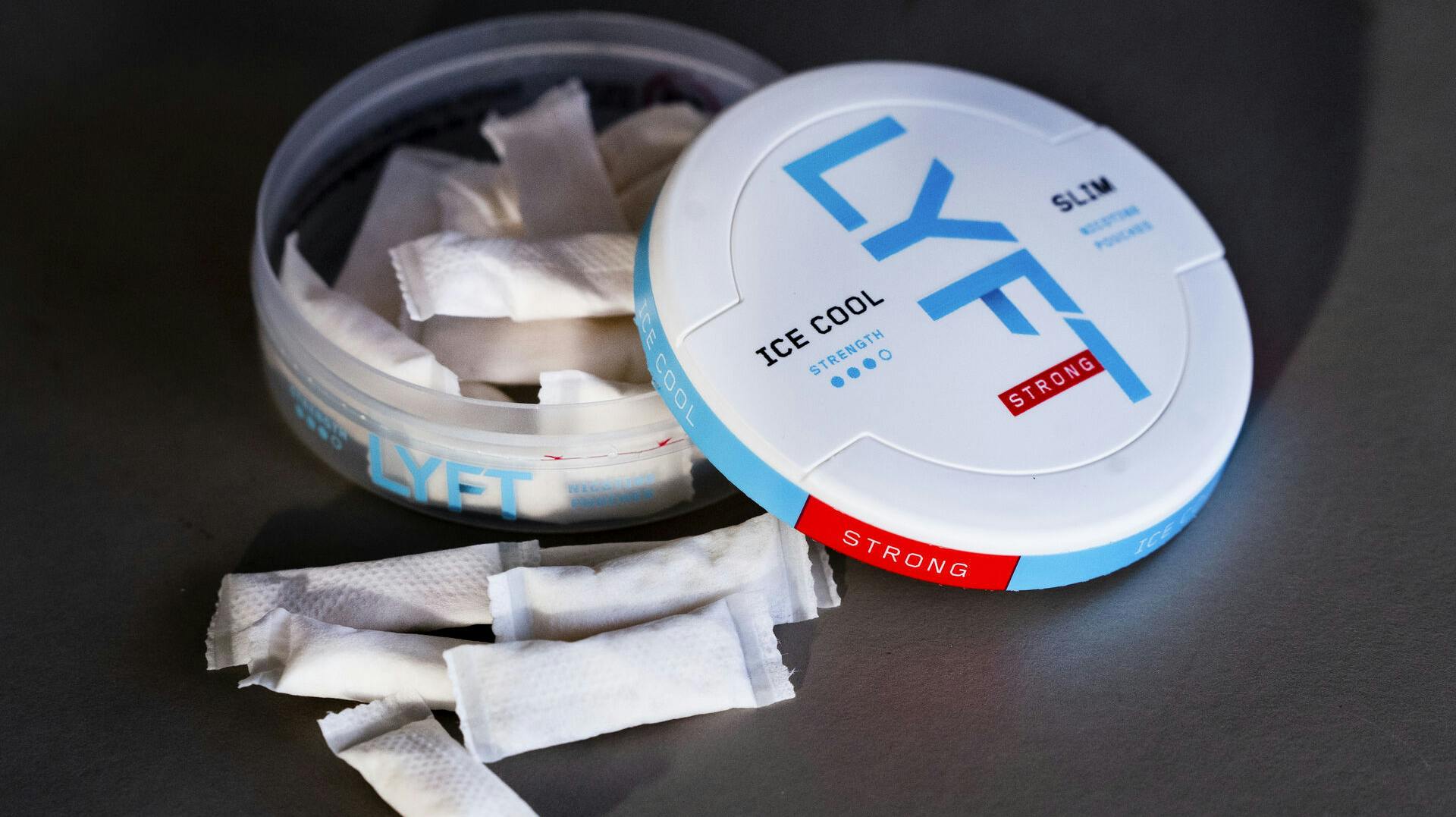 Nikotin poser af mærket ZYN og LYFT, tirsdag den 15. februar 2022.