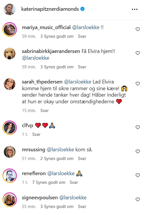 Det er søndag eftermiddag væltet ind med kommentarer rettet mod Lars Løkke Rasmussen i forbindelse med den opsigtsvækkendee Elvira Pitzner-sag.