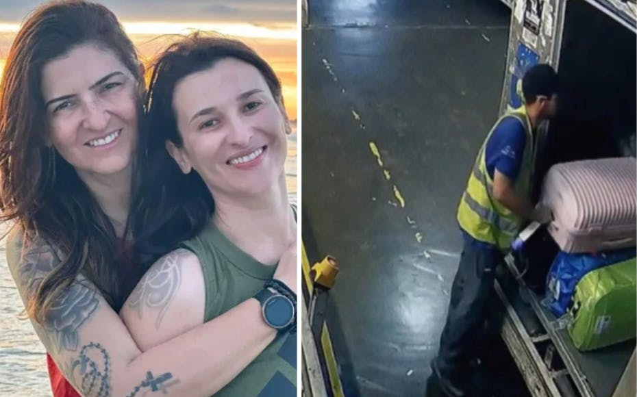 Kátyna Baía, 44, og Jeanne Paolini, 40, blev anholdt i selvsamme sekund, at de landede i lufthavnen i Frankfurt.