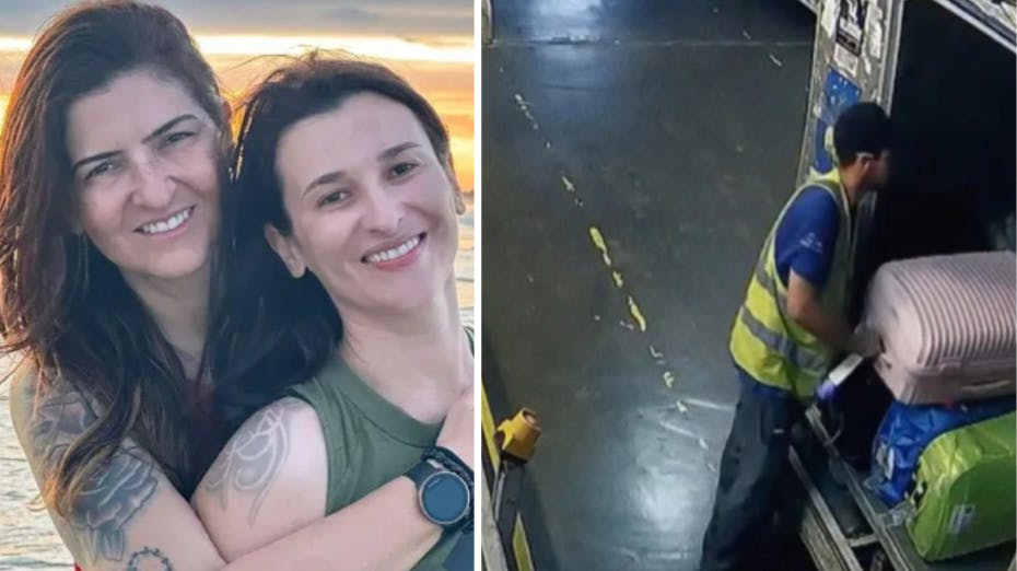 Kátyna Baía, 44, og Jeanne Paolini, 40, blev anholdt i selvsamme sekund, at de landede i lufthavnen i Frankfurt.