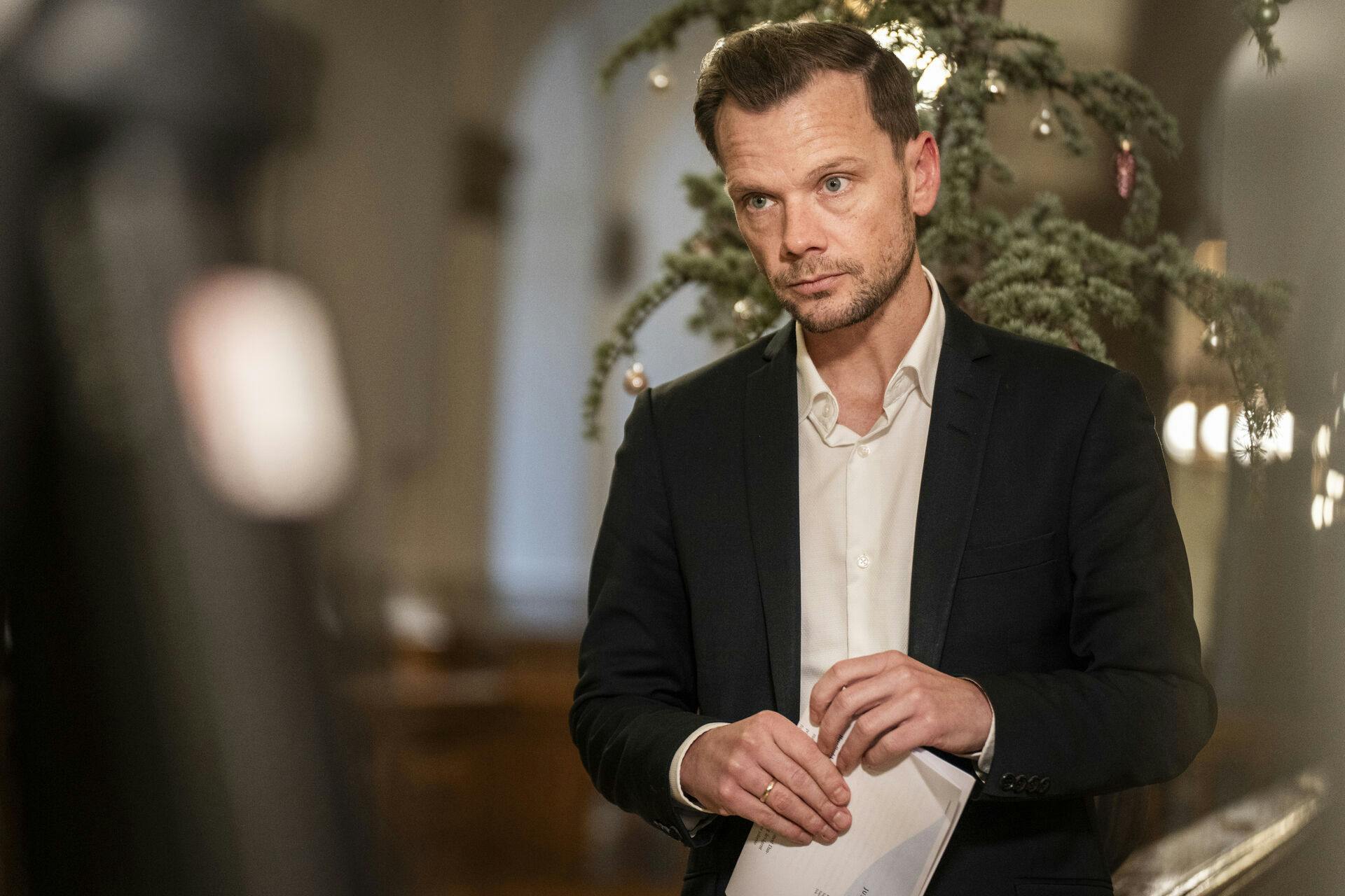 Justitsminister Peter Hummelgaard (S) før åbent samråd om FE-sagen på Christiansborg, torsdag den 14. december 2023.. (Foto: Emil Nicolai Helms/Ritzau Scanpix)