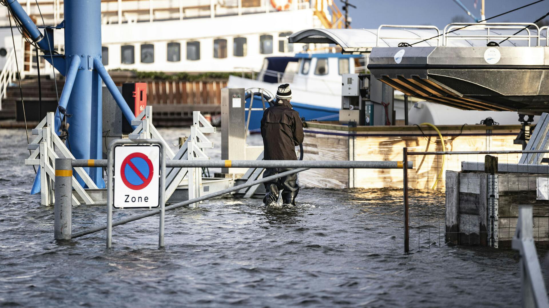 Det er ikke alle steder, de slap lige tørt fra stormen Pia.