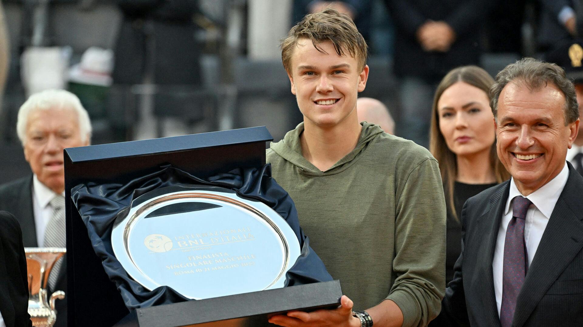 Holger Rune skal i den kommende sæson arbejde sammen med to toptrænere i skikkelse af Boris Becker og Severin Lüthi. (Arkivfoto).