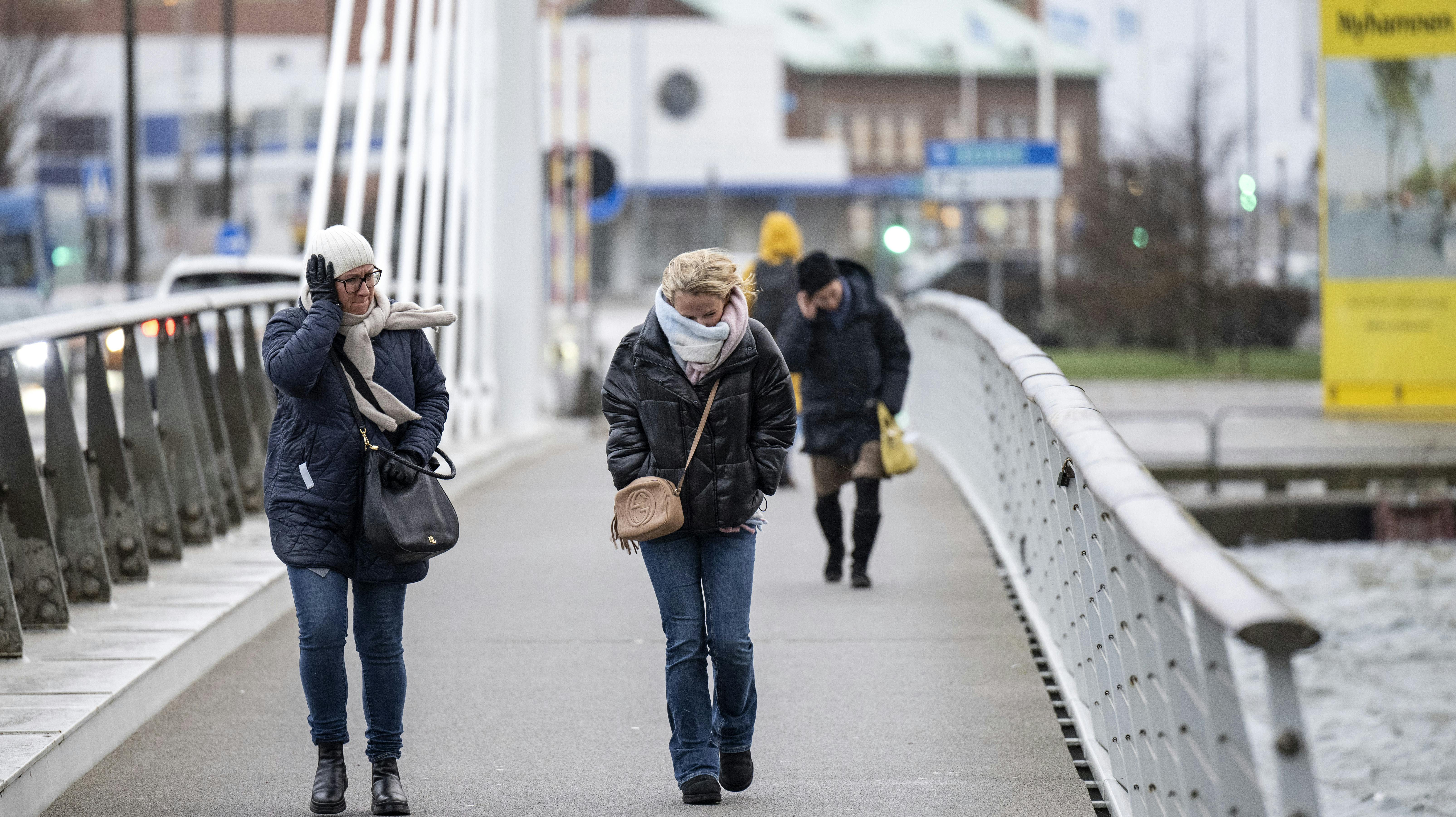 Året slutter af med blæst, regn og slud.