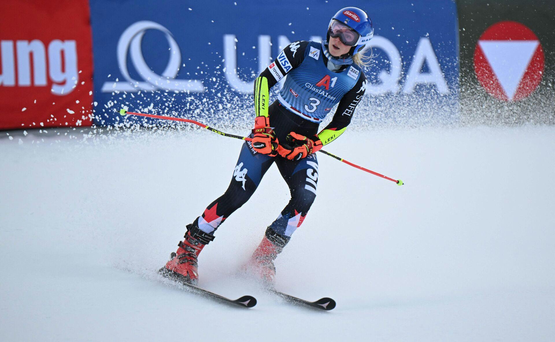 Den amerikanske skiløber Mikaela Shiffrin fortsætter sin vilde række af World Cup-sejre. 