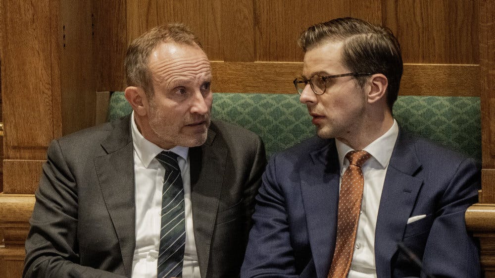 Alex Vanopslagh (LA) siger til Politiken, at Martin Lidegaard (RV) har gjort et godt indtryk. (Arkivfoto). 