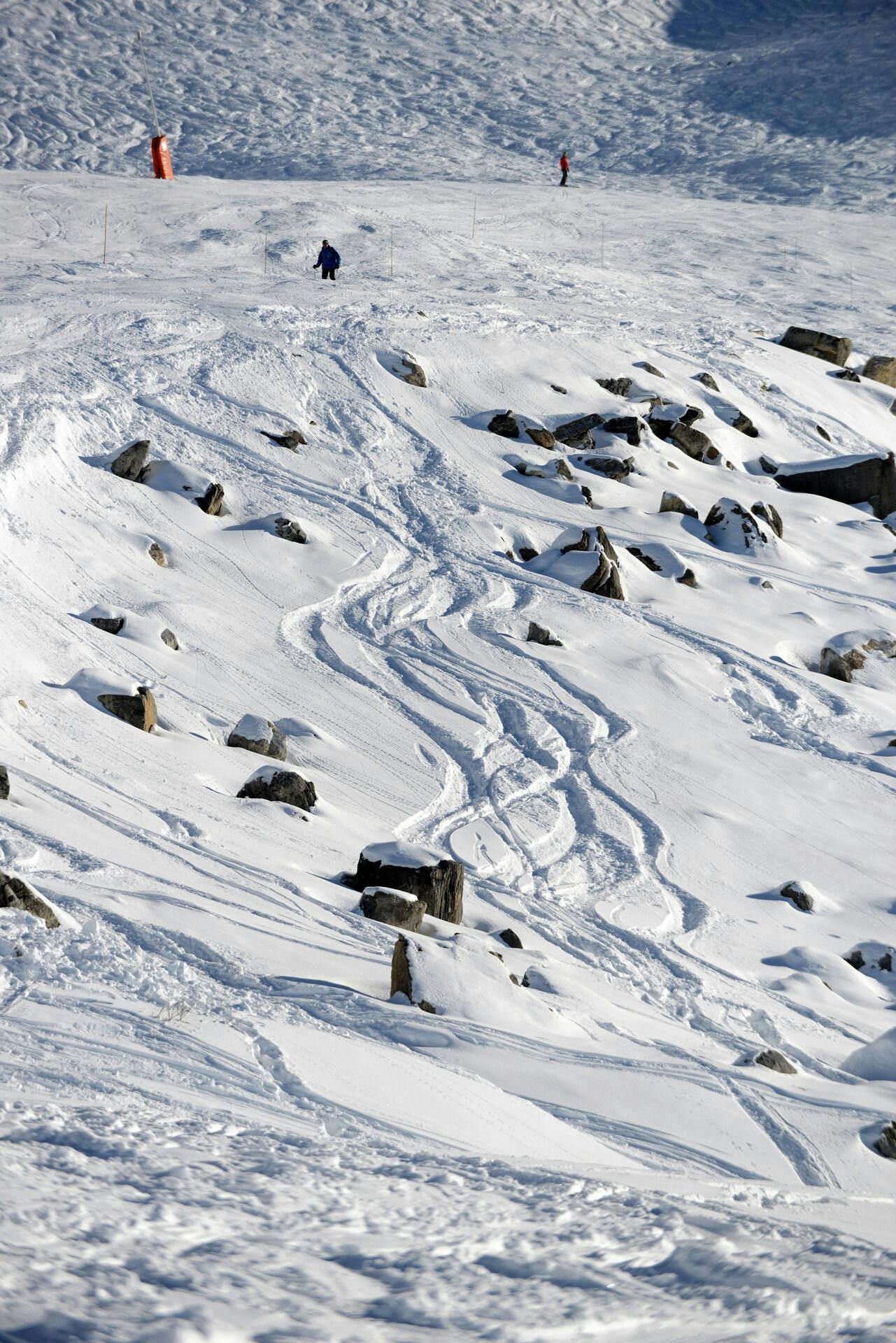 Det var i dette område i Meribel, at Michael Schumacher forulykkede 29. december 2013.