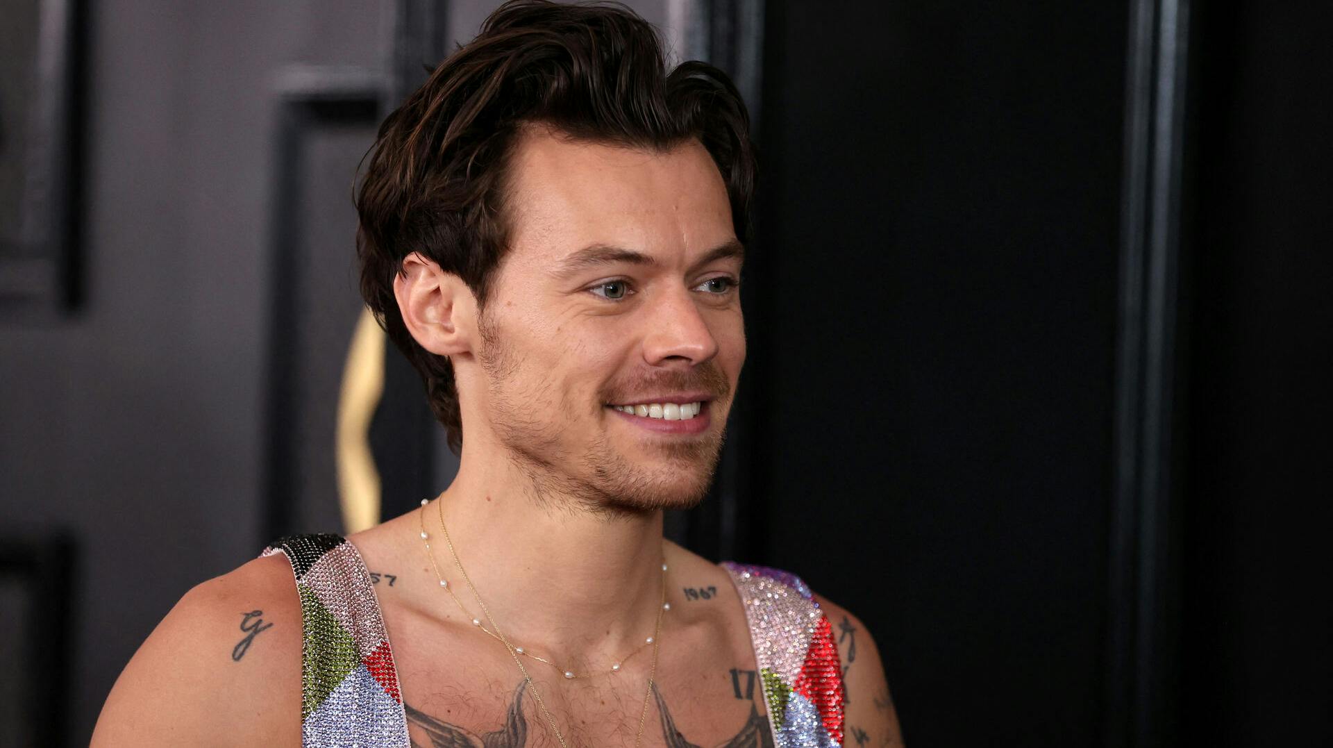 Harry Styles attends the 65th Annual Grammy Awards in Los Angeles, California, U.S., February 5, 2023. REUTERS/David Swanson