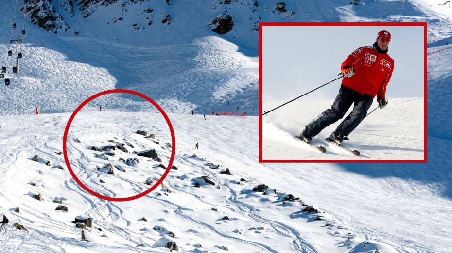 Michael Schumacher forulykkede 29. december 2013 i Meribel i Frankrig. Han slog hovedet mod en sten - og selv om han bar hjelm, ændrede ulykken fuldstændigt hans liv.