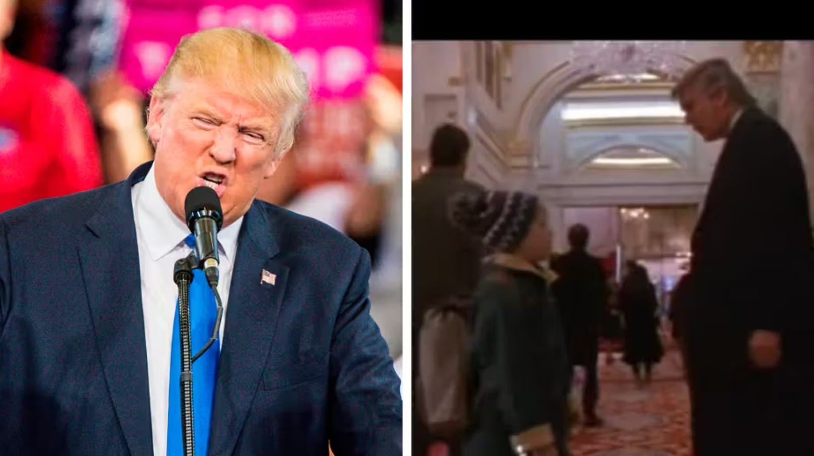 I filmen "Alene Hjemme 2" fra 1992 har tidligere præsident Donald Trump en lille rolle.