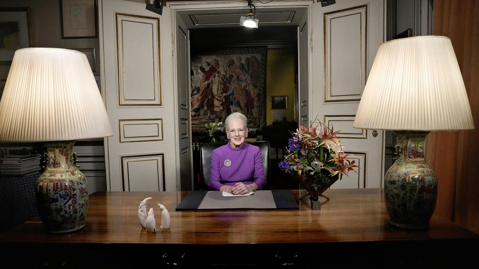 Så er det slut. Dronning Margrethe holder 31. december 2023 sin sidste nytårstale. Næste år sidder kong Frederik X i stolen.