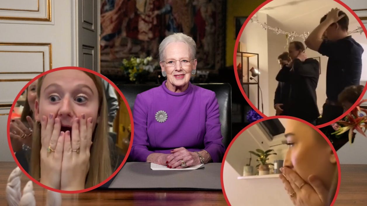 Reaktionerne var stærke, da de unge fulgte dronningens nytårstale.