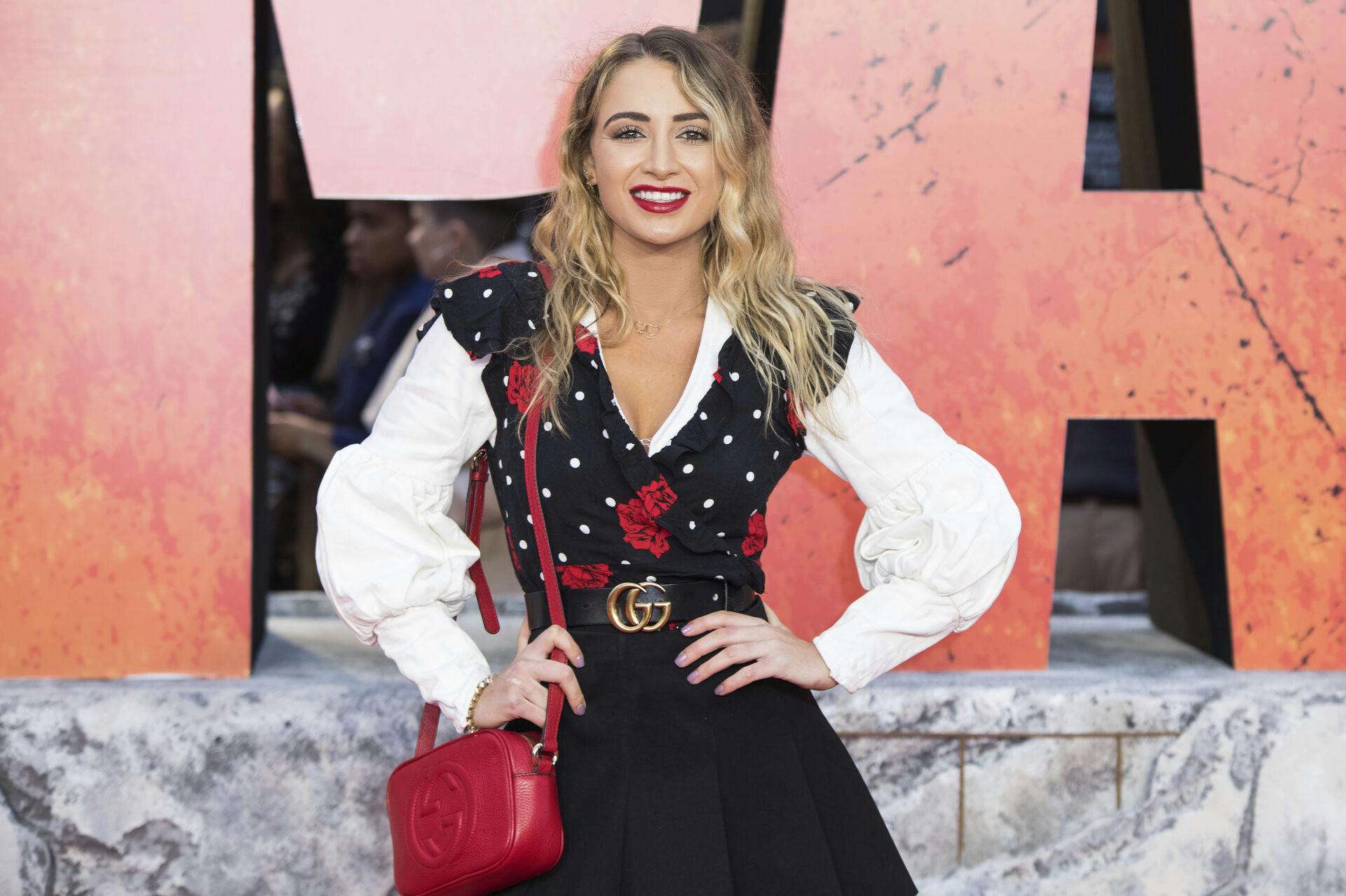 Georgia Harrison poses for photographers upon arrival at the premiere of the film 'Rampage', in London, Wednesday, Apr. 11, 2018. (Photo by Vianney Le Caer/Invision/AP)