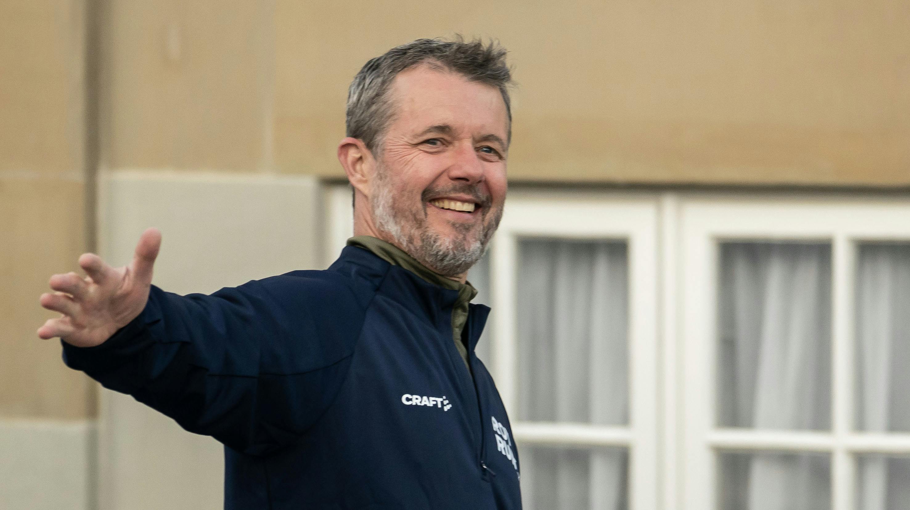Her er kronprins Frederik til Royal Run i 2023.