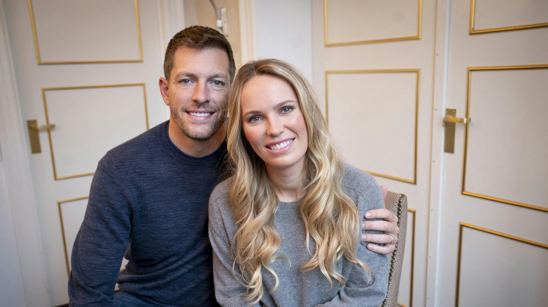 Caroline Wozniacki og David Lee er lige nu i Australien med børnene Olivia og James. 
