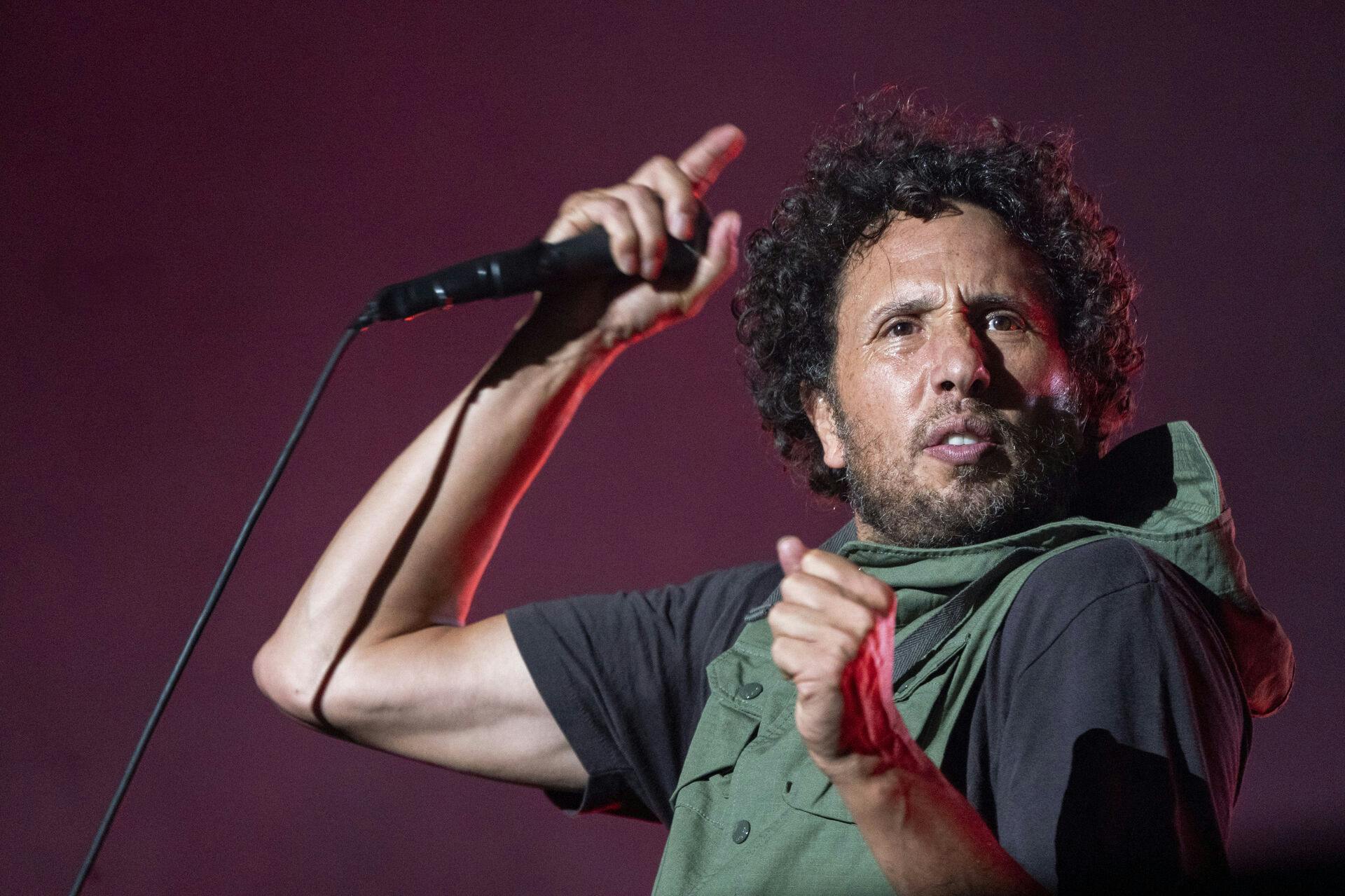 Forsanger Zack de la Rocha fra Rage Against the Machine.