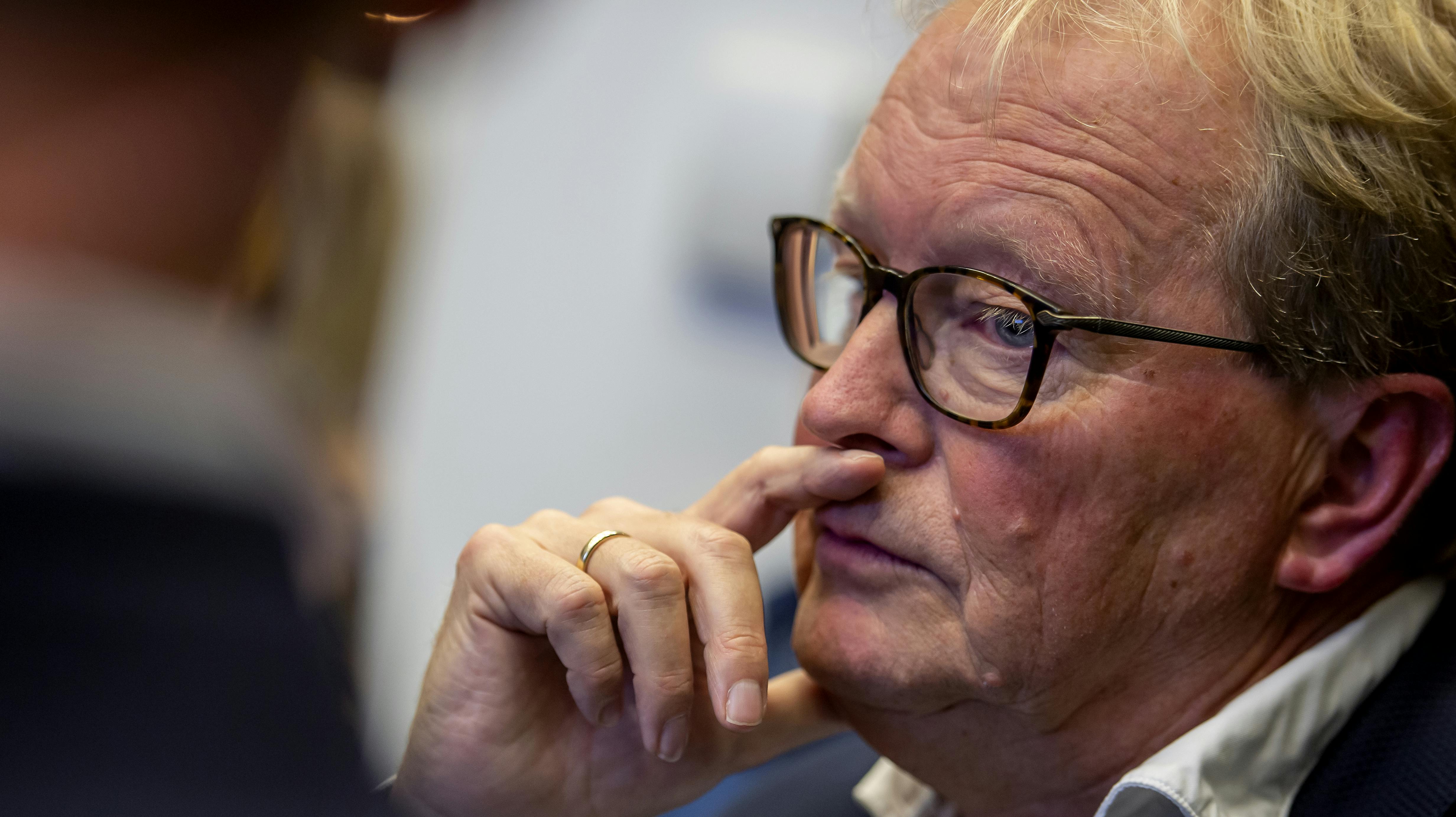 Borgmester Ulrik Wilbek venter på afgørelsen KV21: Valgaften på Viborg Rådhus, tirsdag den 16. november 2021. (Foto: René Schütze/Ritzau Scanpix)