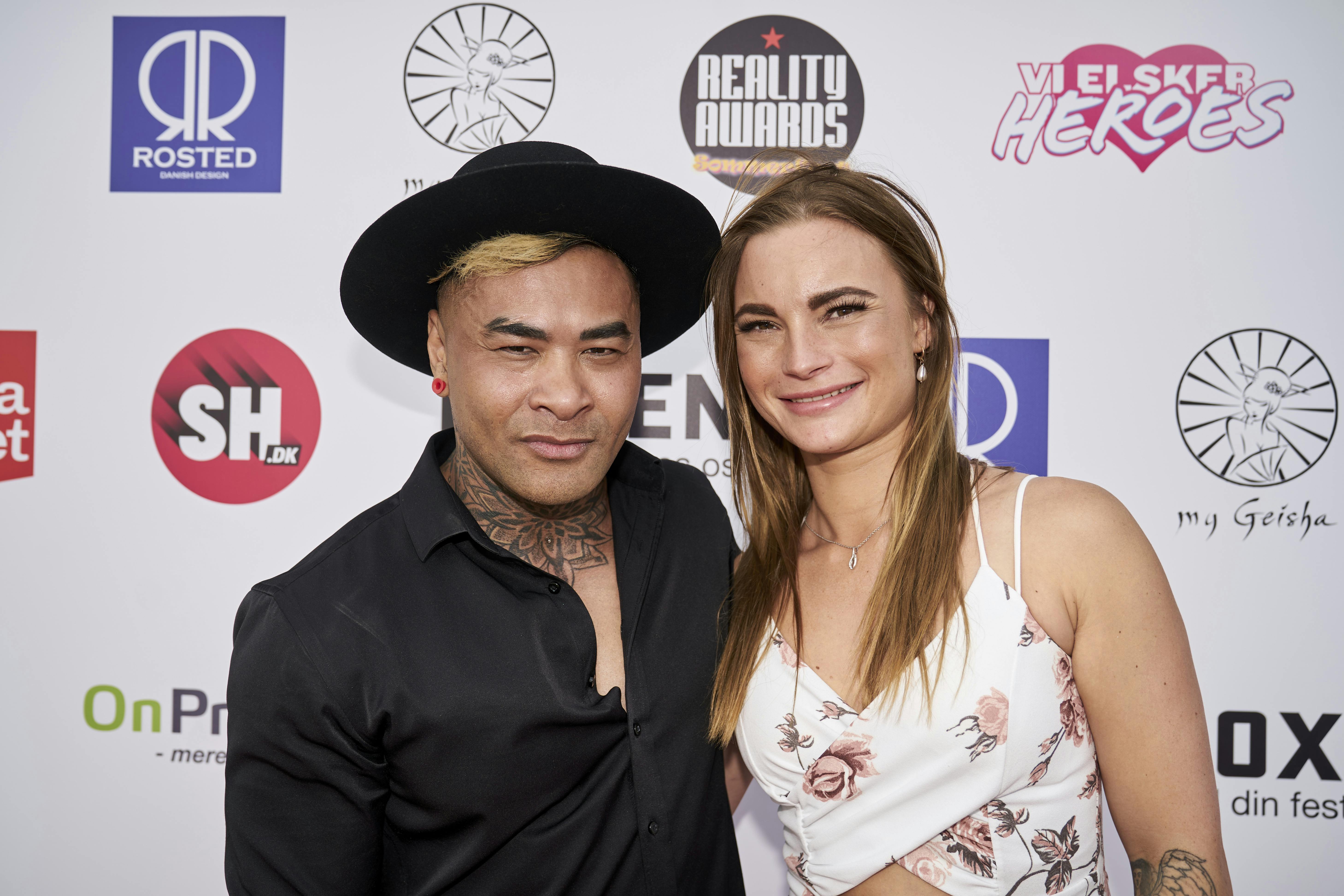 Panda og kæresten Maria gav hinanden deres "ja" til Reality Awards 2024.