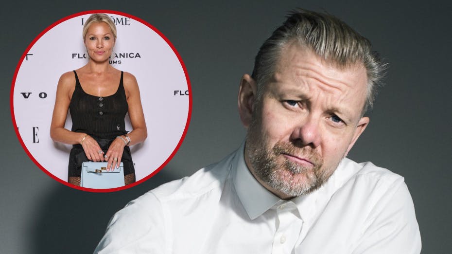 Casper Christensen lægger ikke skjul på, at han synes Caroline Fleming er en ualmindeligt dejligt dame.