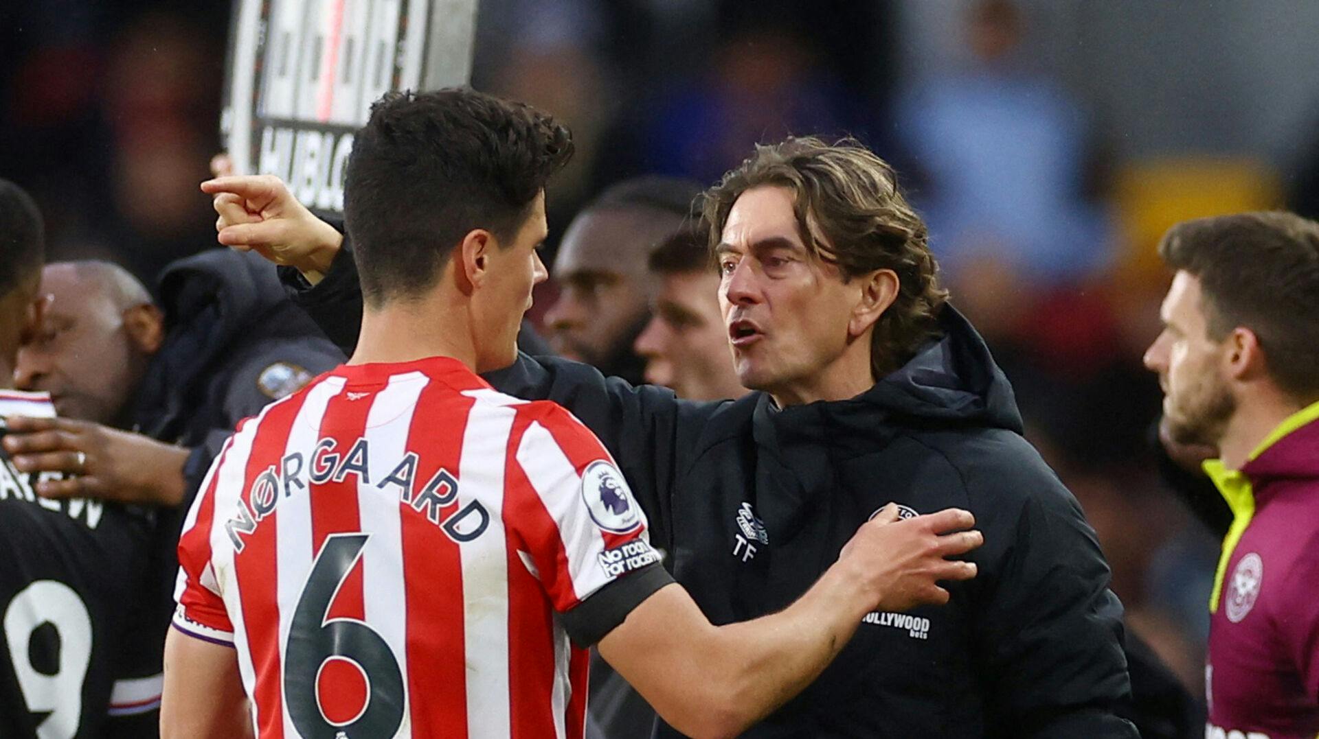 Christian Nørgaard (6) slipper med skrækken ifølge Thomas Frank. 