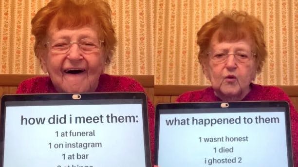 Oldemor har lige fundet en kæreste.