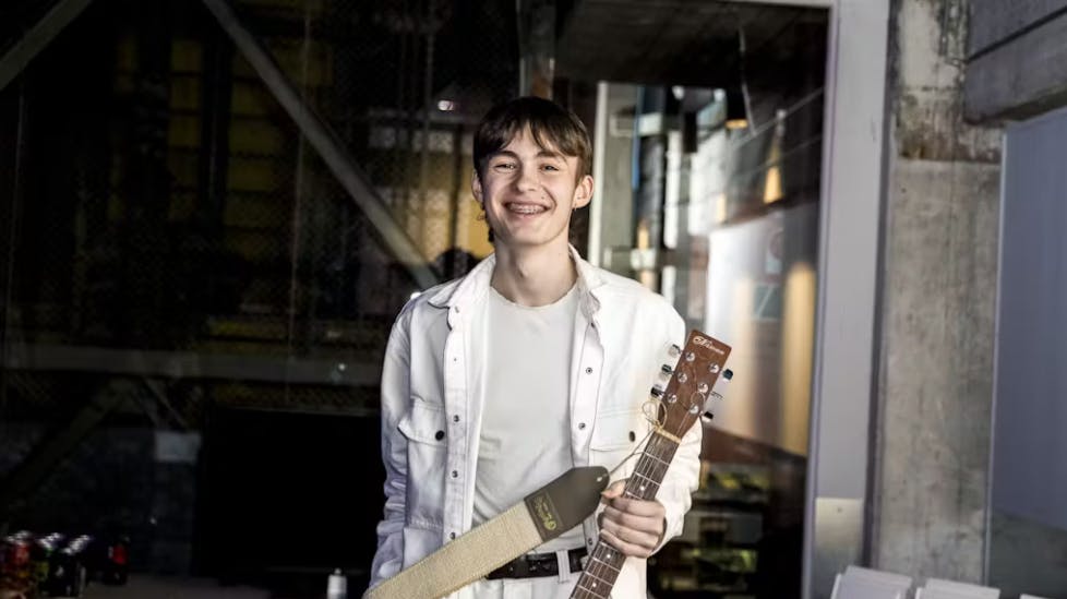 Den unge sanger valgte at holde sin fars identitet hemmelig overfor dommerne. 