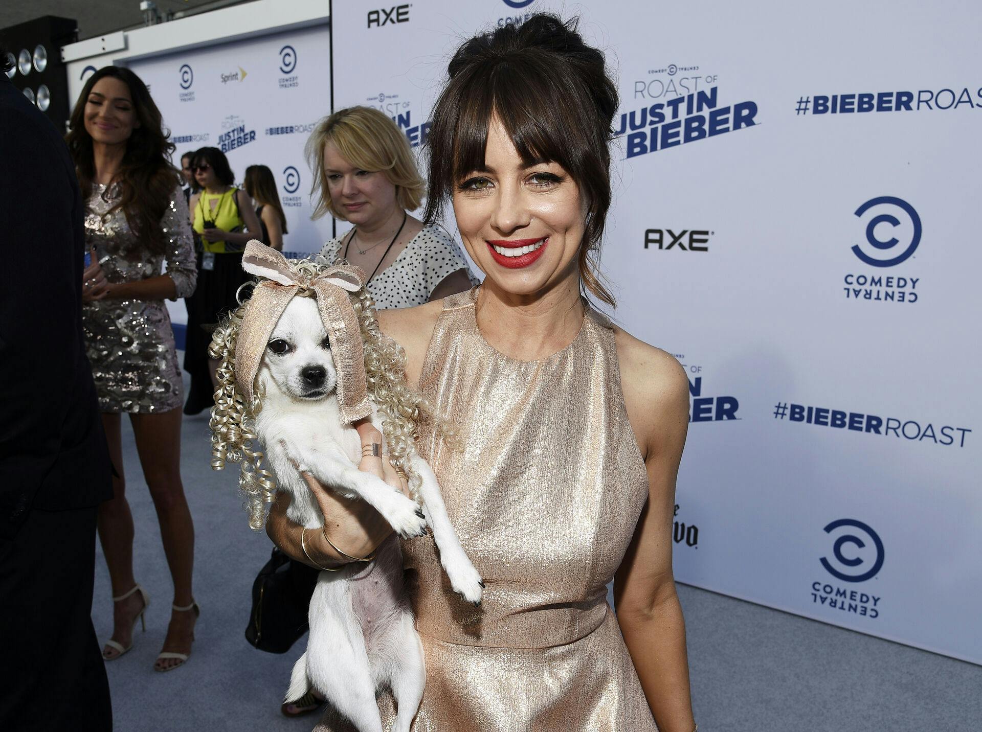 Actress and comedian Natasha Leggero poses during the Comedy Central Roast of Justin Bieber at Sony Studios in Culver City, California March 14, 2015. REUTERS/Kevork Djansezian (UNITED STATES – Tags: ENTERTAINMENT)