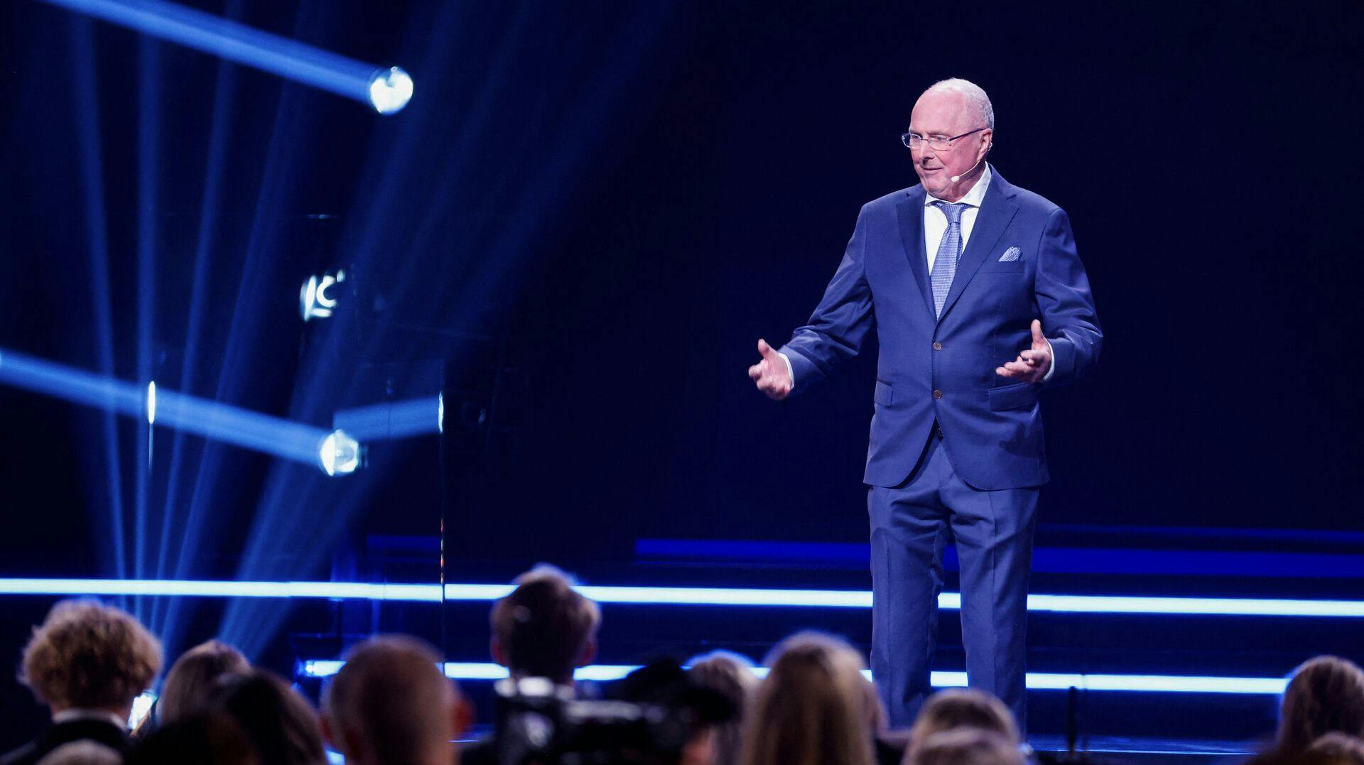 Sven-Göran Eriksson blev meget rørt, da han indtog scenen ved prisfesten. 