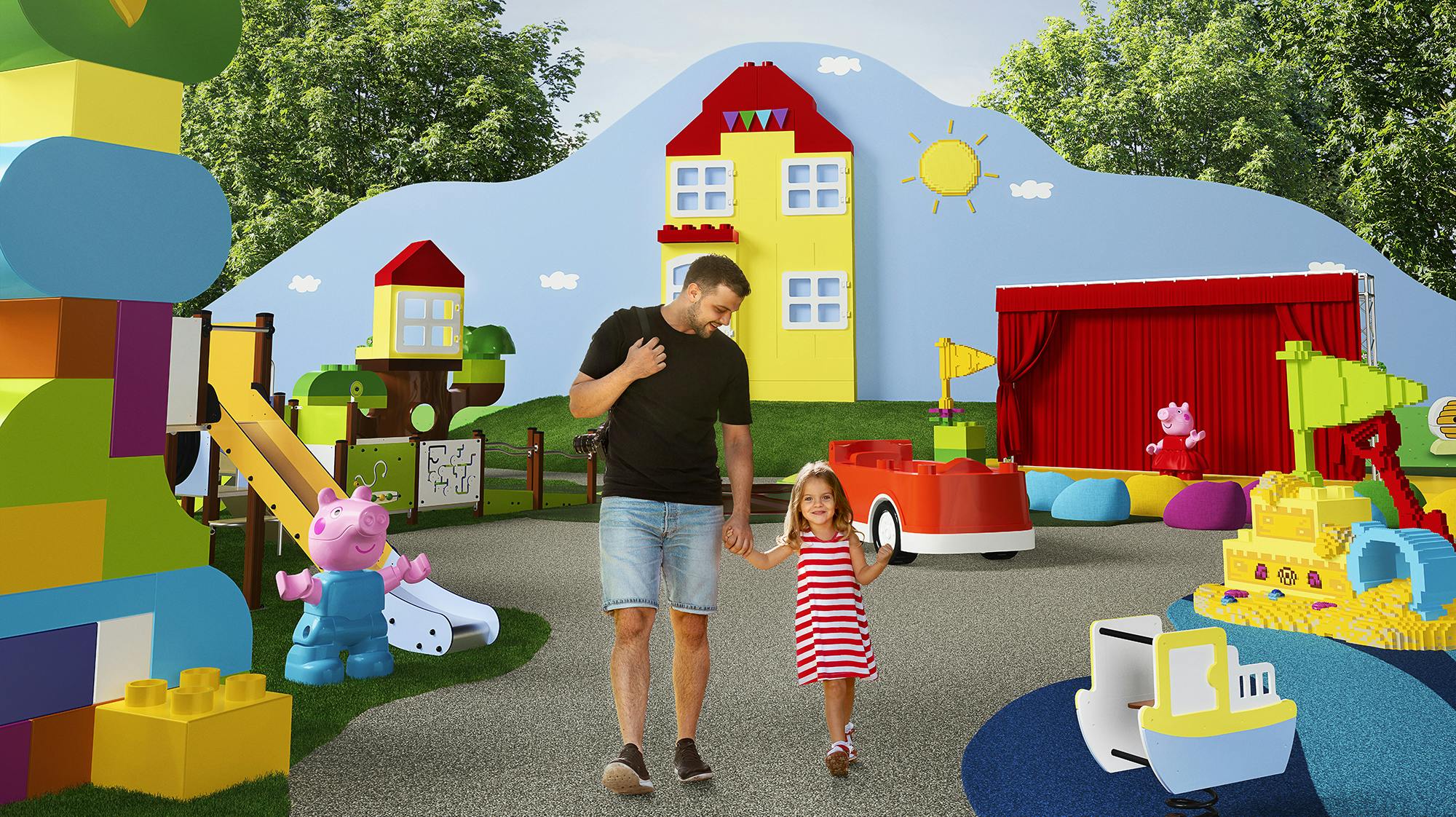 Gurli Gris-fans kan se frem til at boltre sig på hele 1500 m², der er dedikeret til Duplo og den populære tegnefilmsgris.