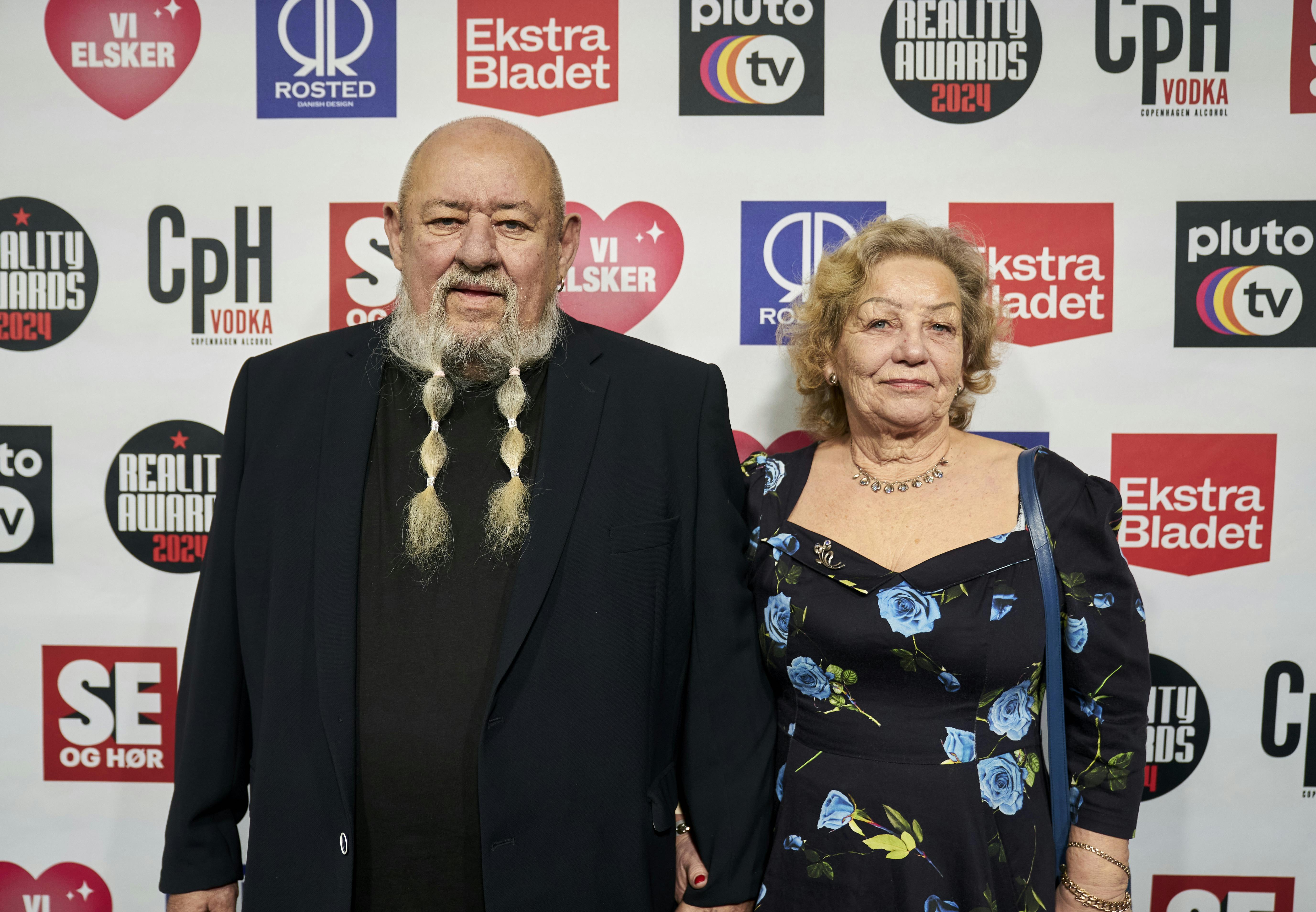 Fjolle-Keld sammen med hustruen Susanne til årets Reality Awards i K.B. Hallen i København.