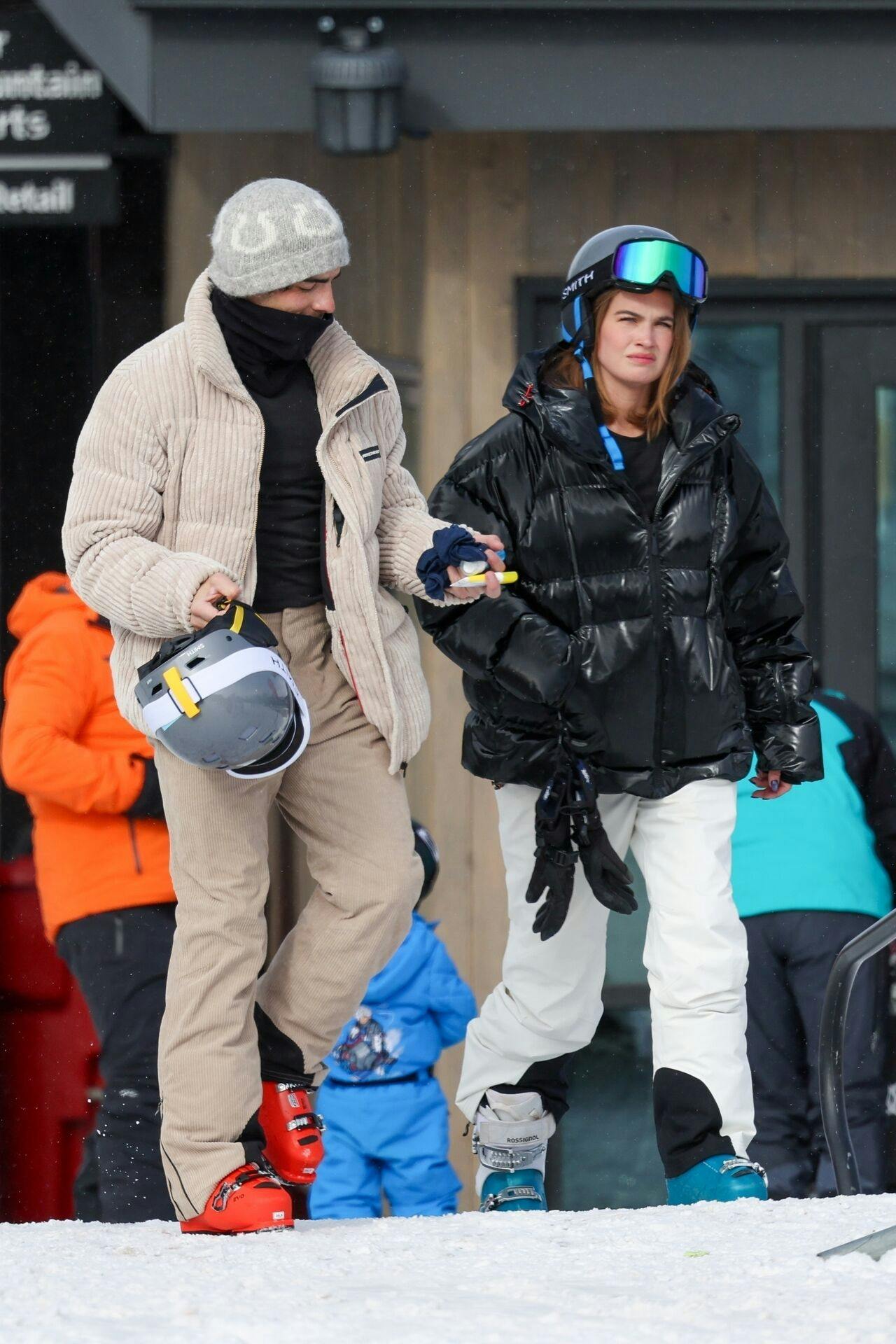 Joe Jonas og Stormi Bree på skiferie i Aspen, Colorado tidligere på måneden.