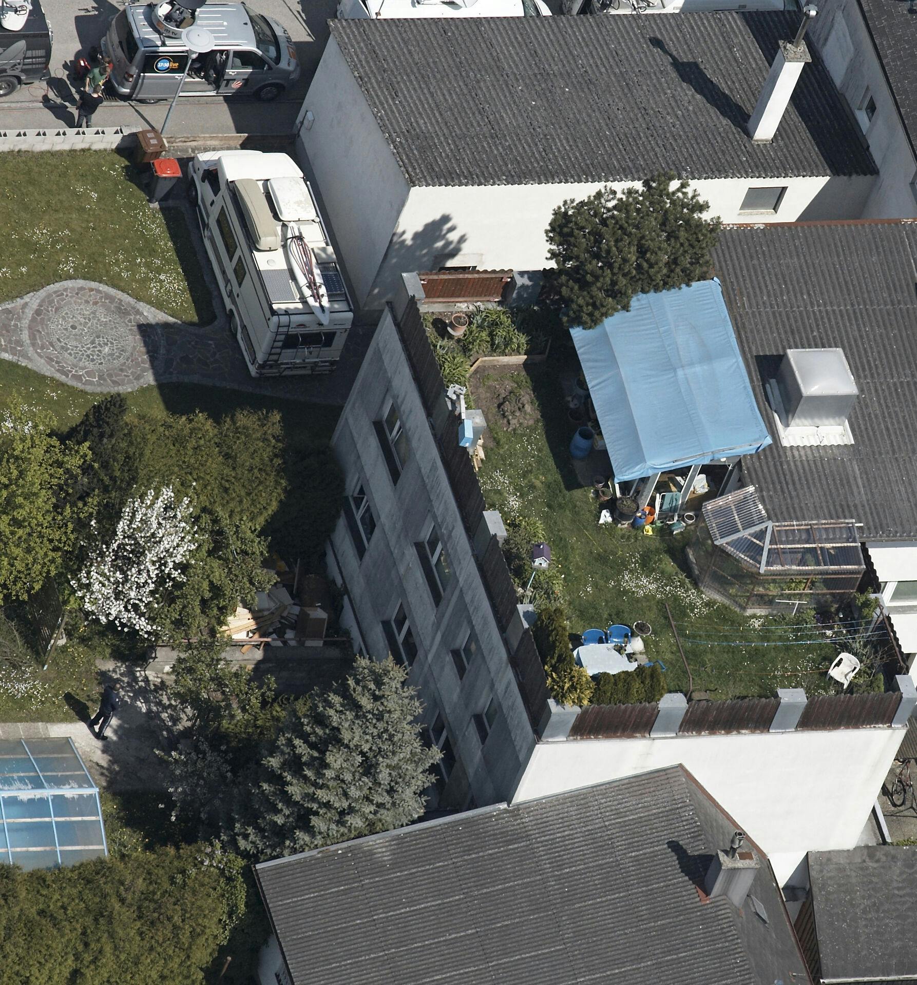 Huset i Amstetten, hvor Josef Fritzl holdt sin datter og hendes børn indespærret.