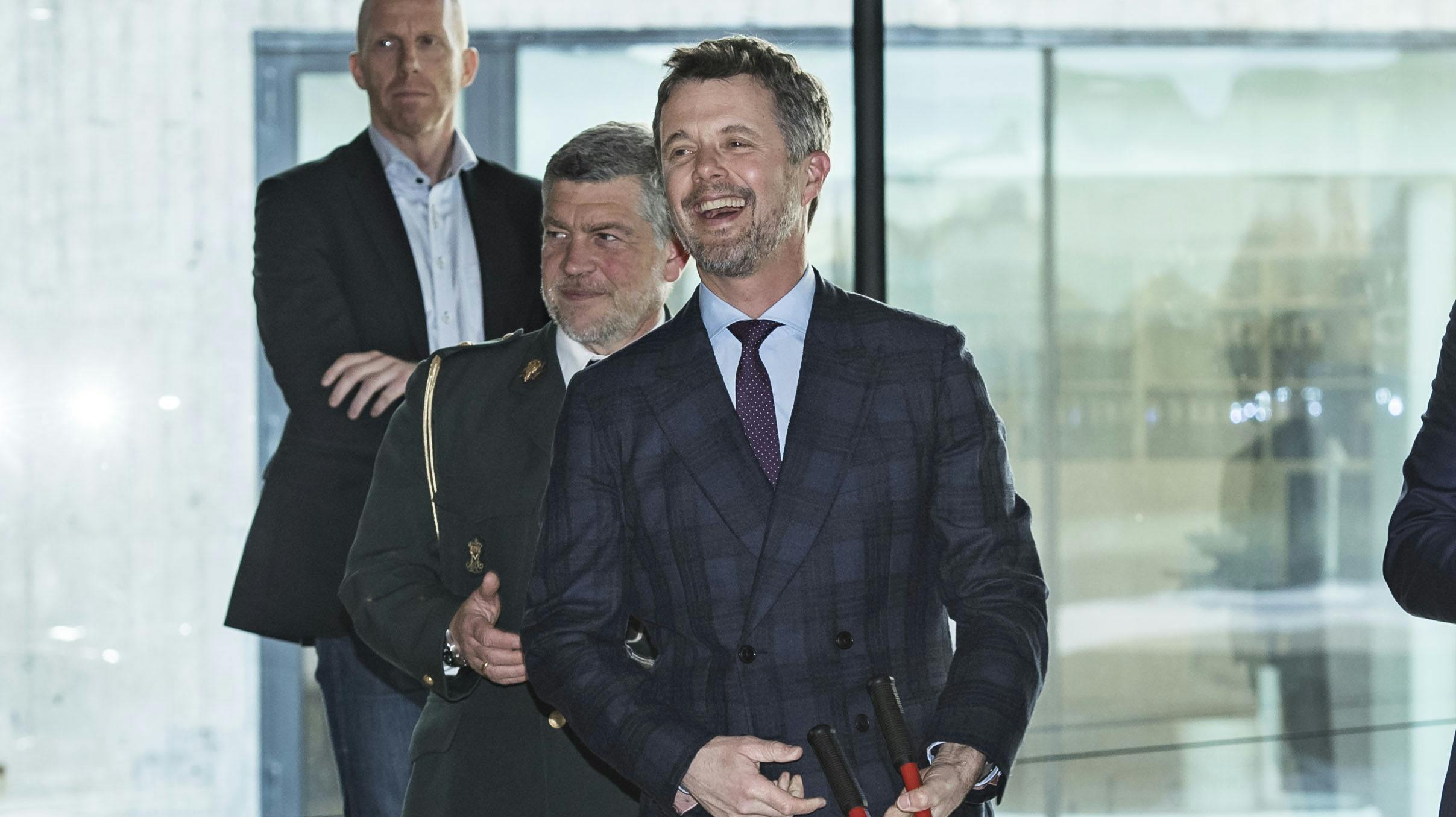 Her åbner den daværende kronprins Frederik en ny udstilling på Søfartsmuseet i Helsingør tilbage i 2018.