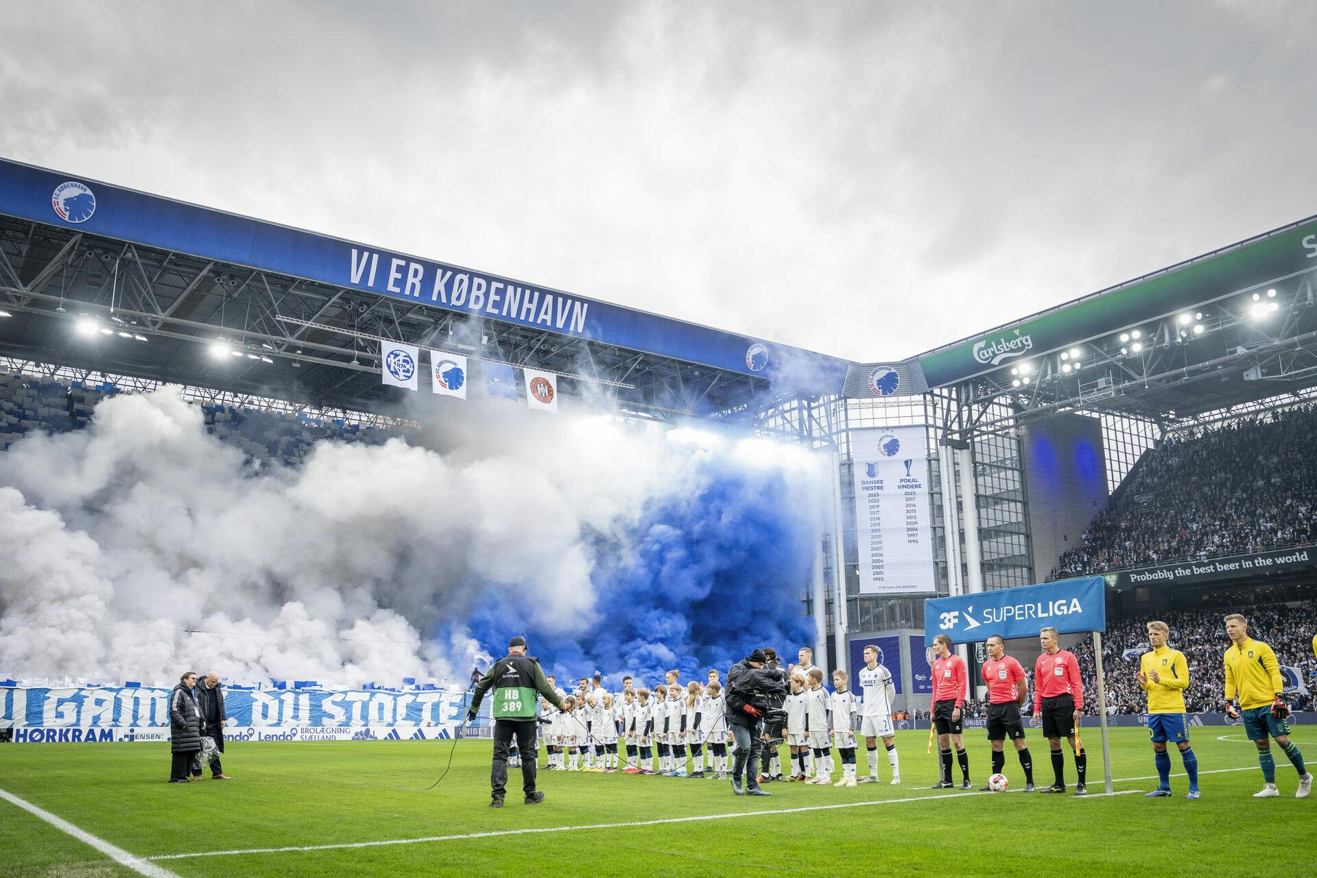 3F Superliga-kampen mellem FC København og Brøndby IF i Parken 