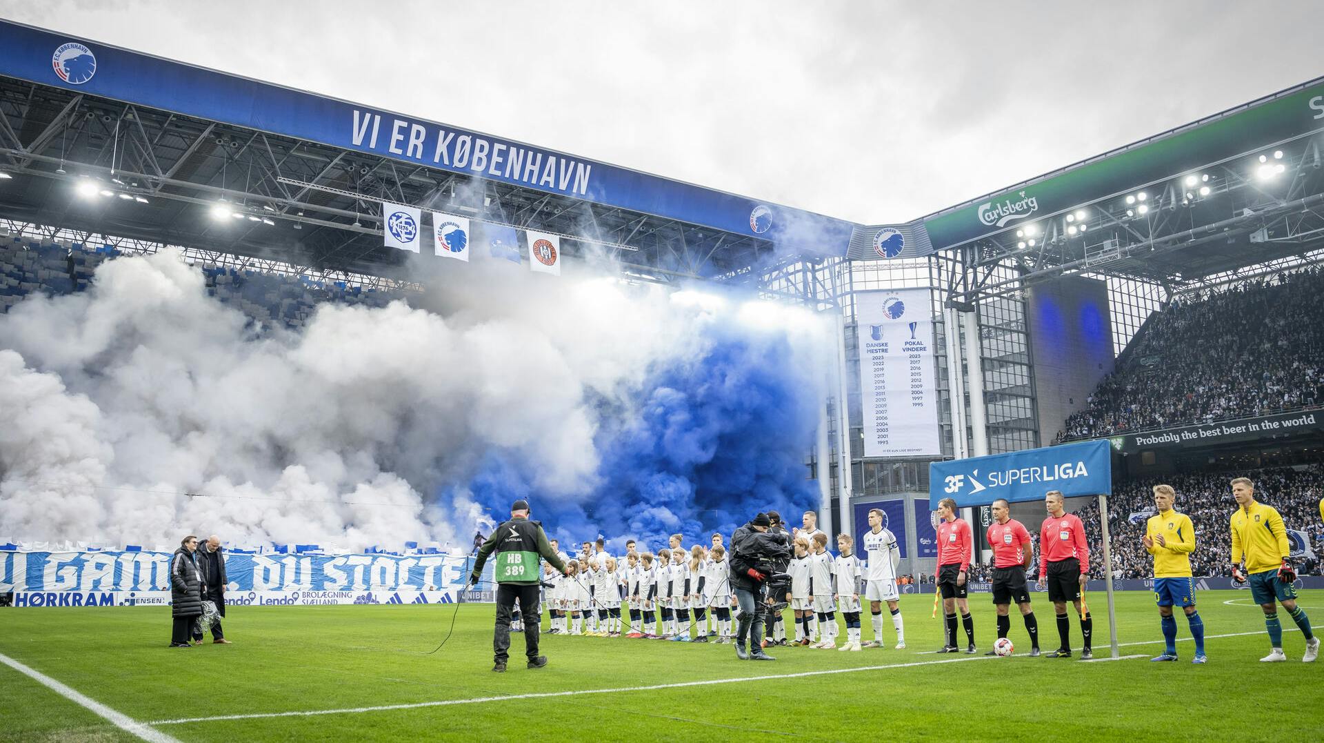 3F Superliga-kampen mellem FC København og Brøndby IF i Parken