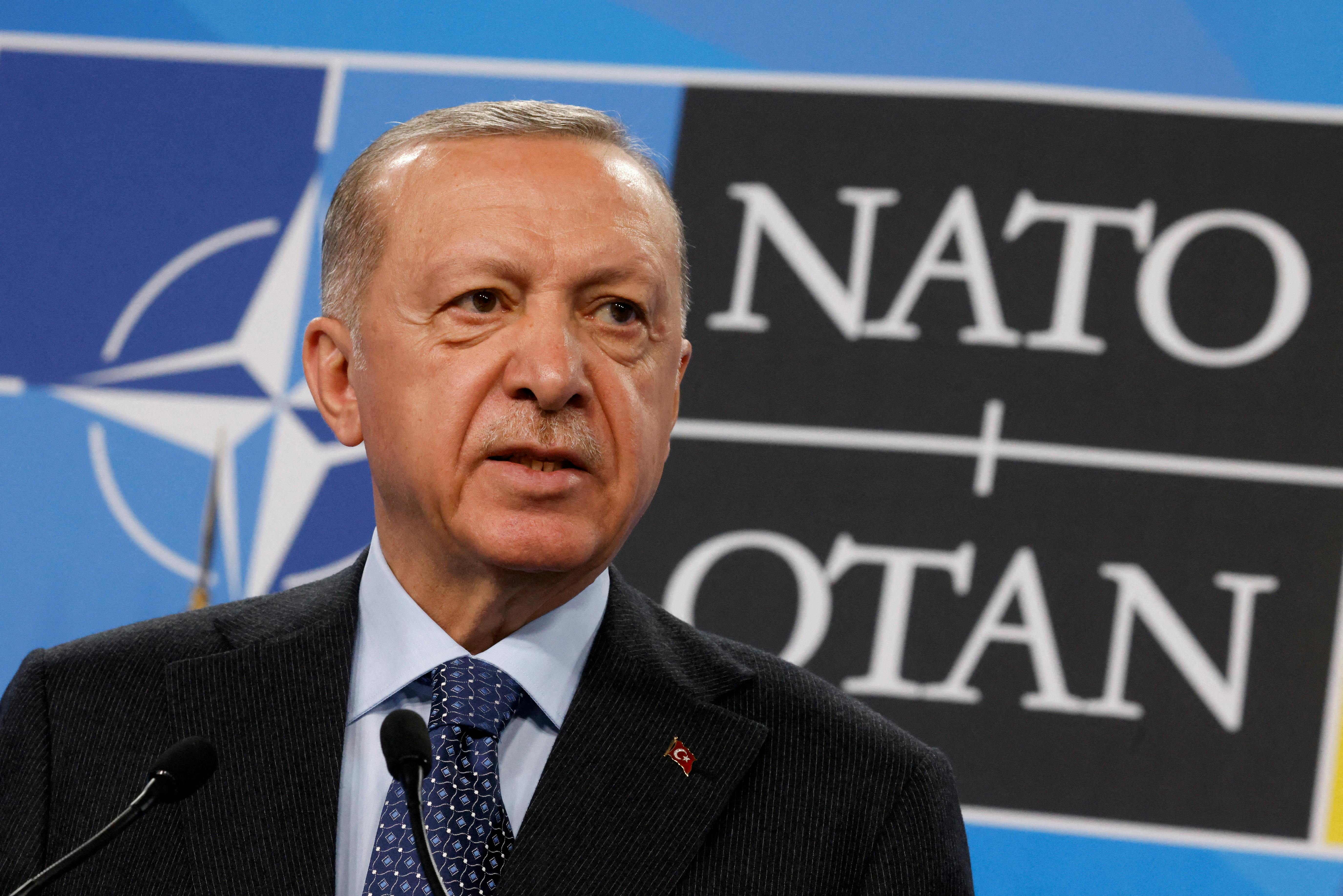 Præsident Recep Tayyip Erdogan har torsdag efter 20 måneder omsider skrevet under på Sveriges Nato-ansøgning. (Arkivfoto)