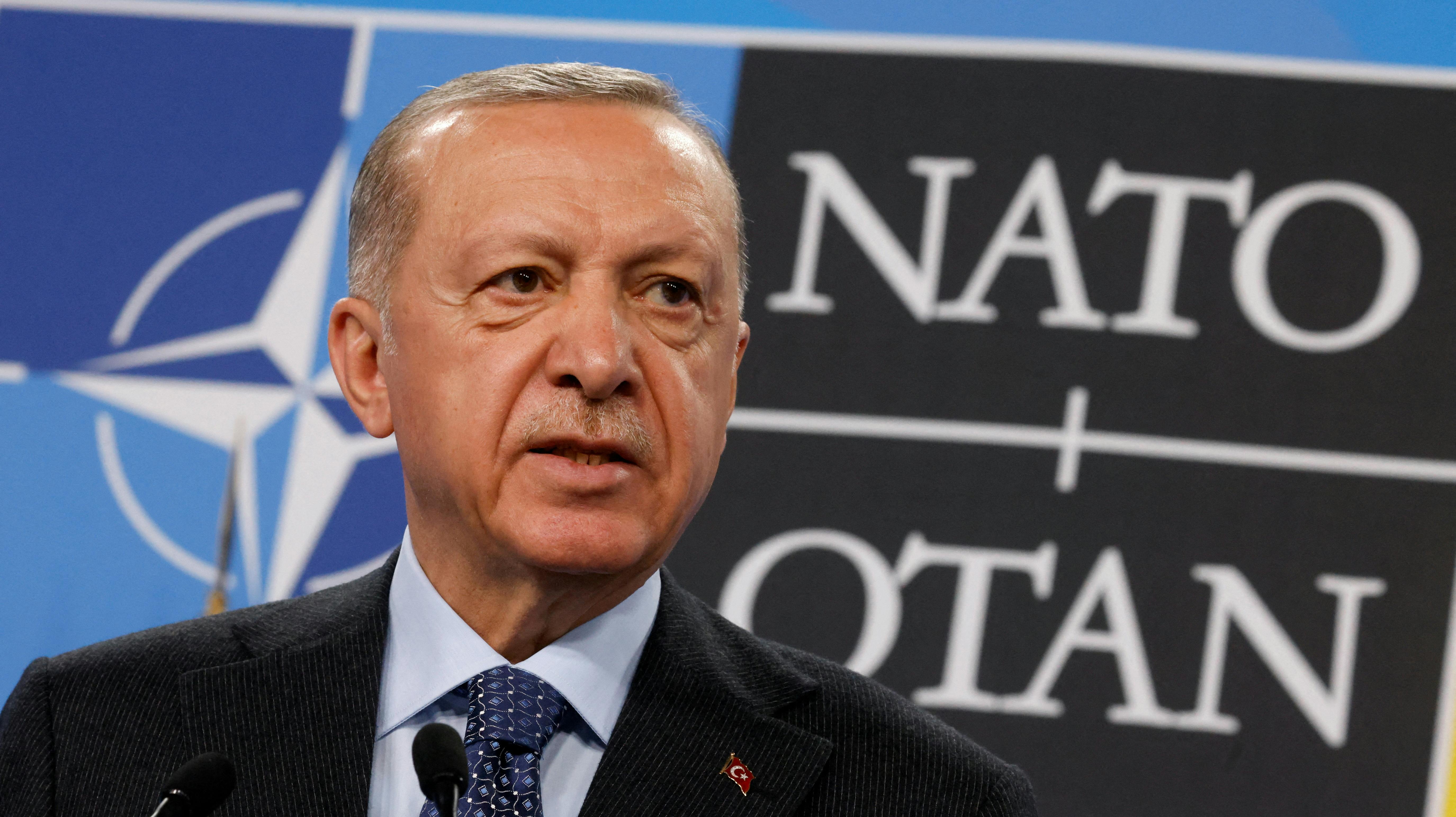 Præsident Recep Tayyip Erdogan har torsdag efter 20 måneder omsider skrevet under på Sveriges Nato-ansøgning. (Arkivfoto)